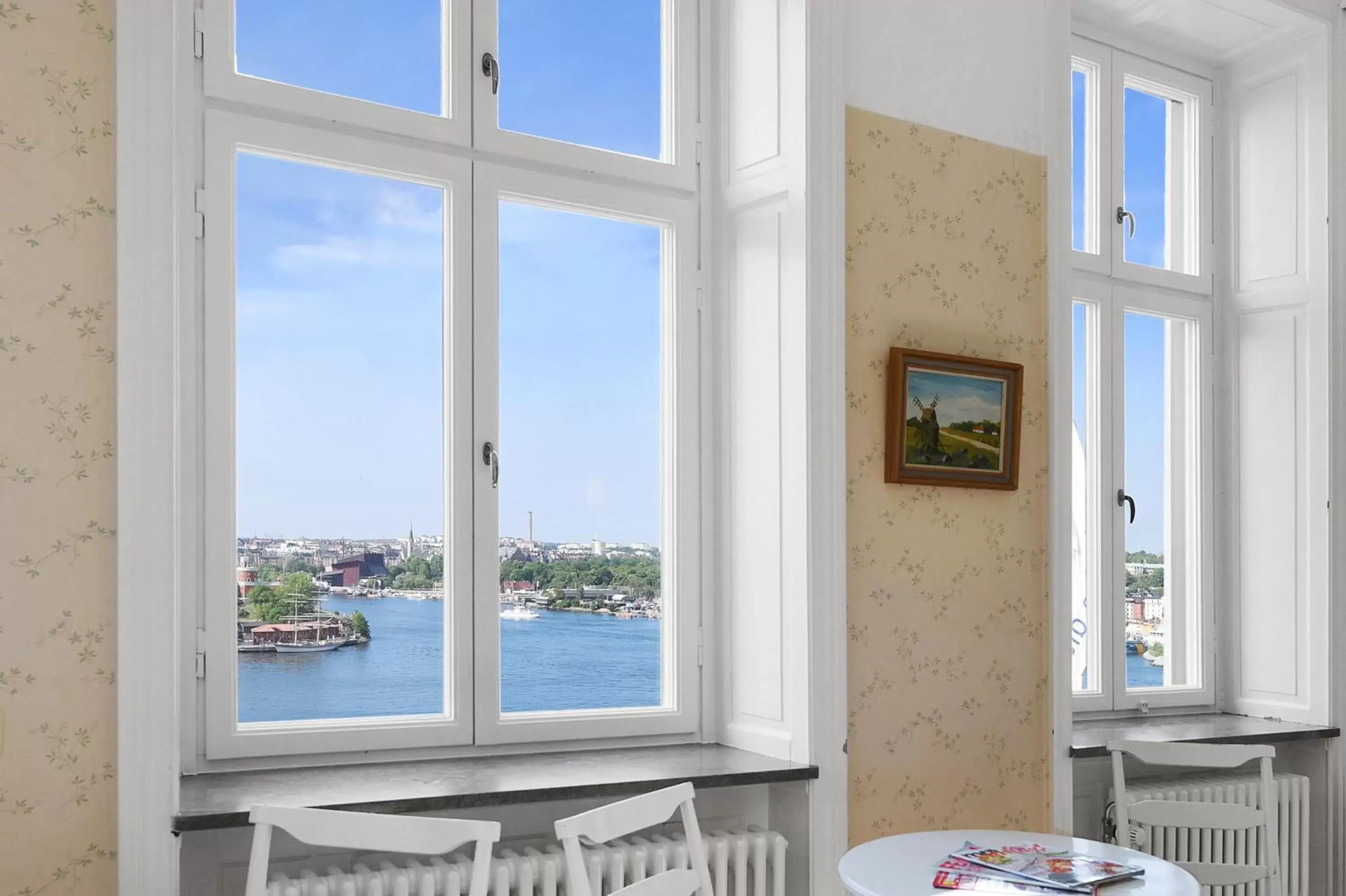 Economy Double or Twin Room with Sea View - Shared Bathroom in Ersta Hotell & Konferens Economy Double or Twin Room with Sea View - Shared Bathroom in Ersta Hotell & Konferens