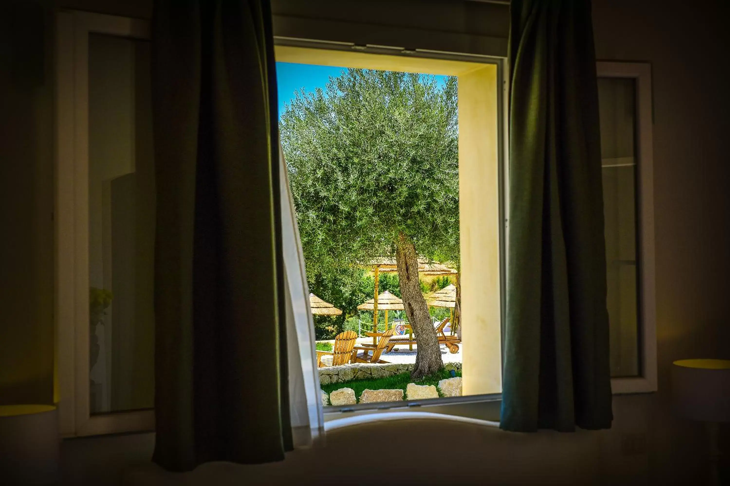 Bedroom, View in Baglio Genovesi