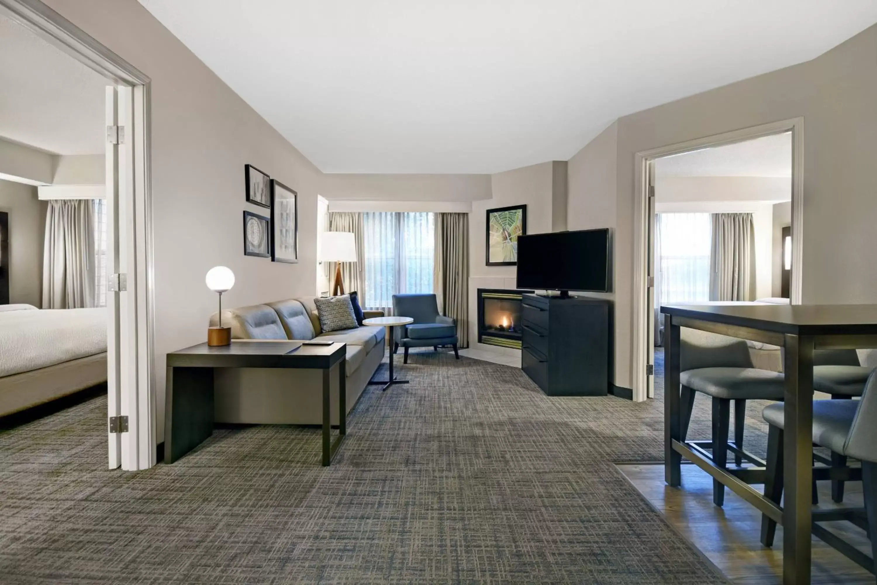 Bedroom, Seating Area in Residence Inn Louisville Airport