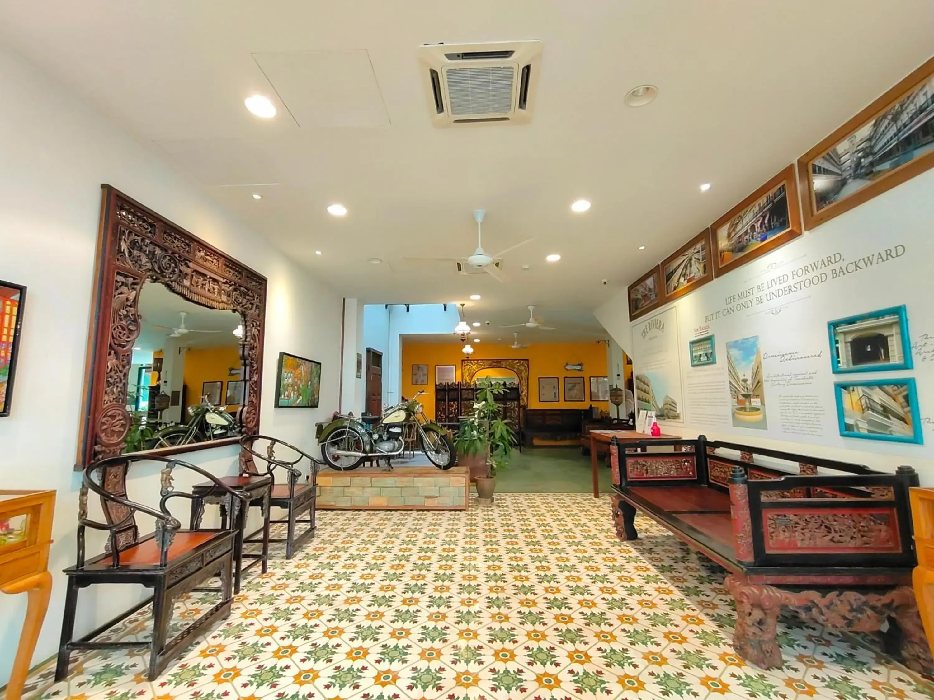 Seating area in Kapitan Kongsi Boutique Hotel