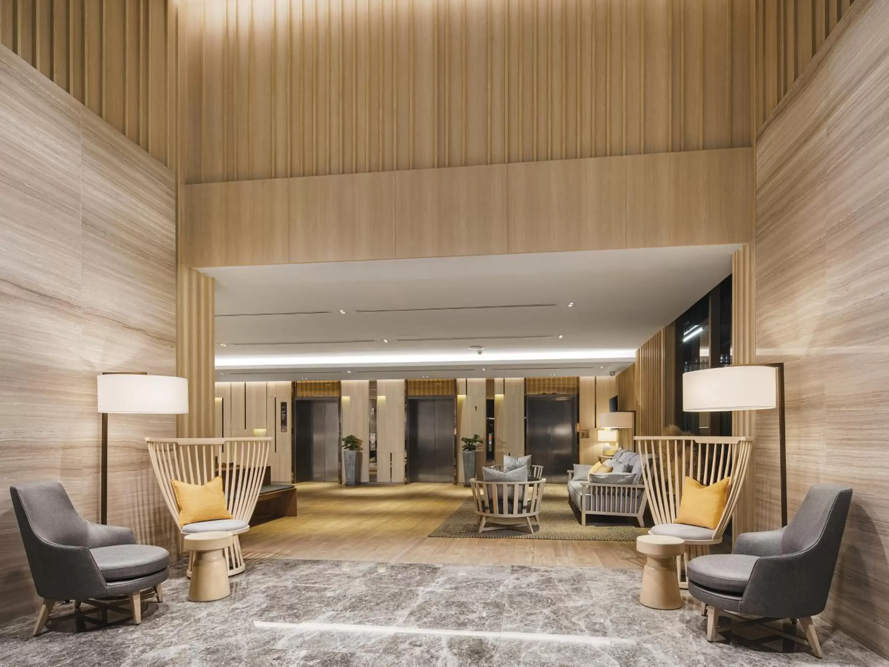 Lobby or reception in Oakwood Suites Bangkok Lobby or reception in Oakwood Suites Bangkok