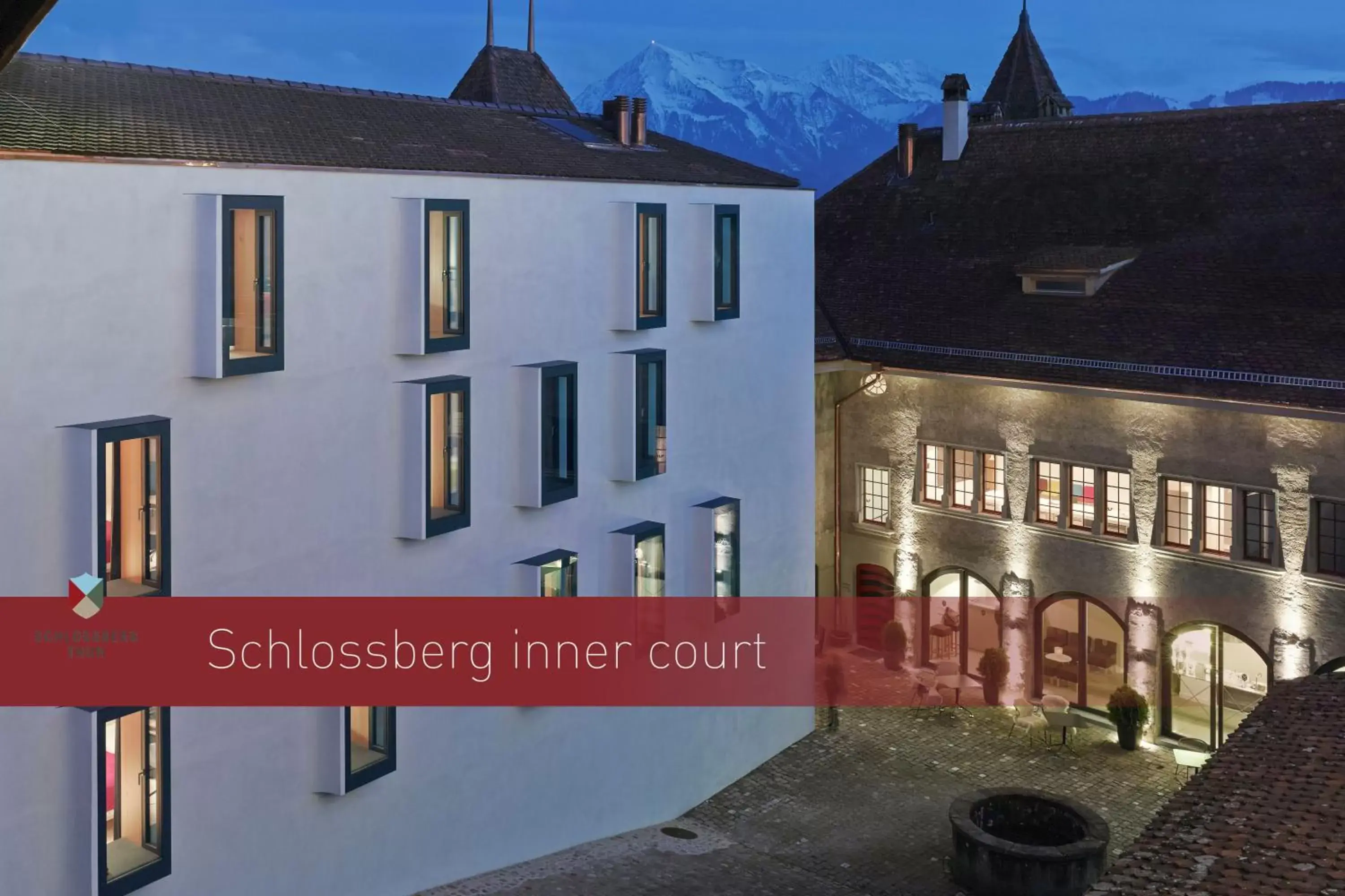 Patio, Property Building in Boutique Hotel Schlossberg
