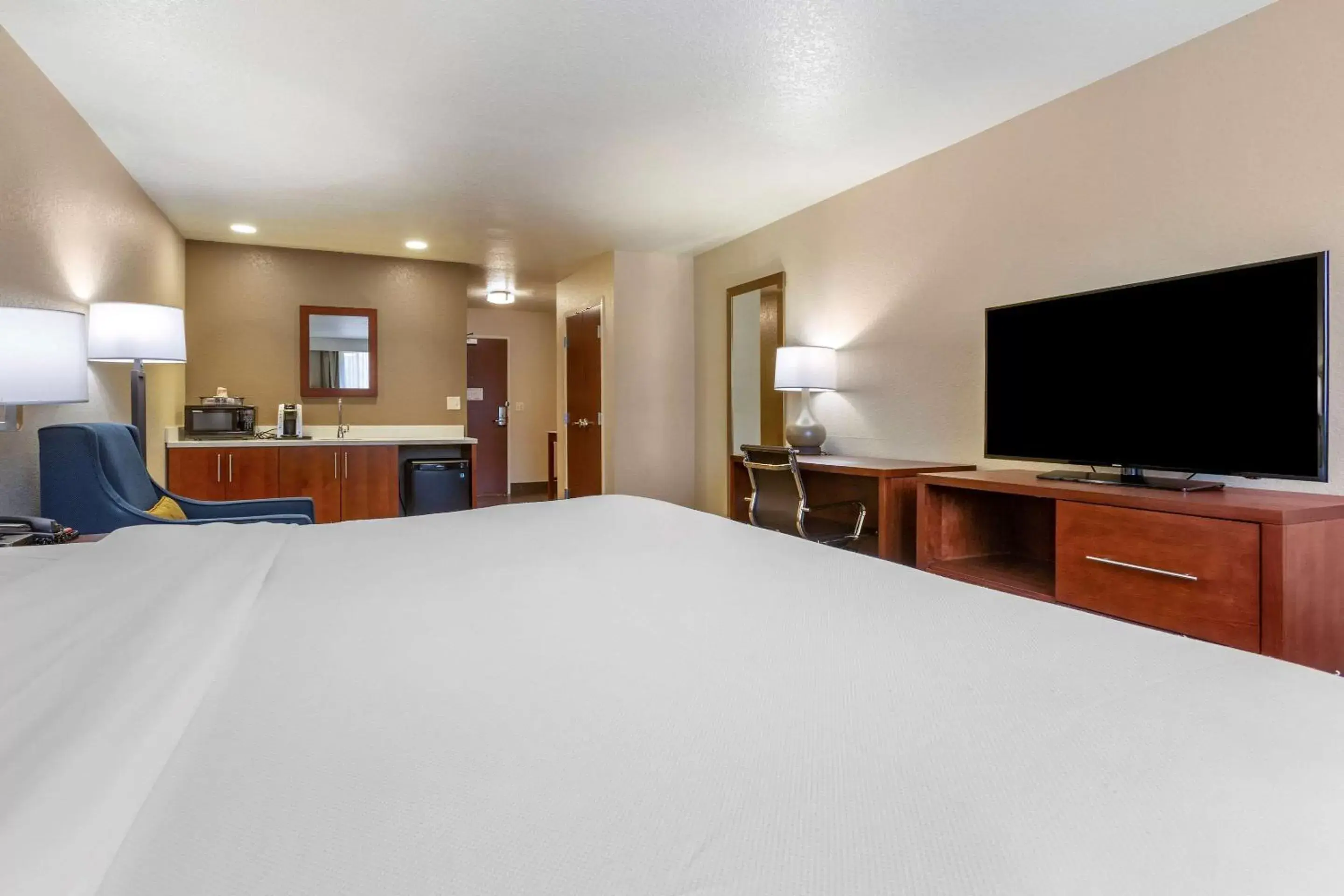 Bedroom, TV/Entertainment Center in Comfort Inn & Suites I-90 City Center