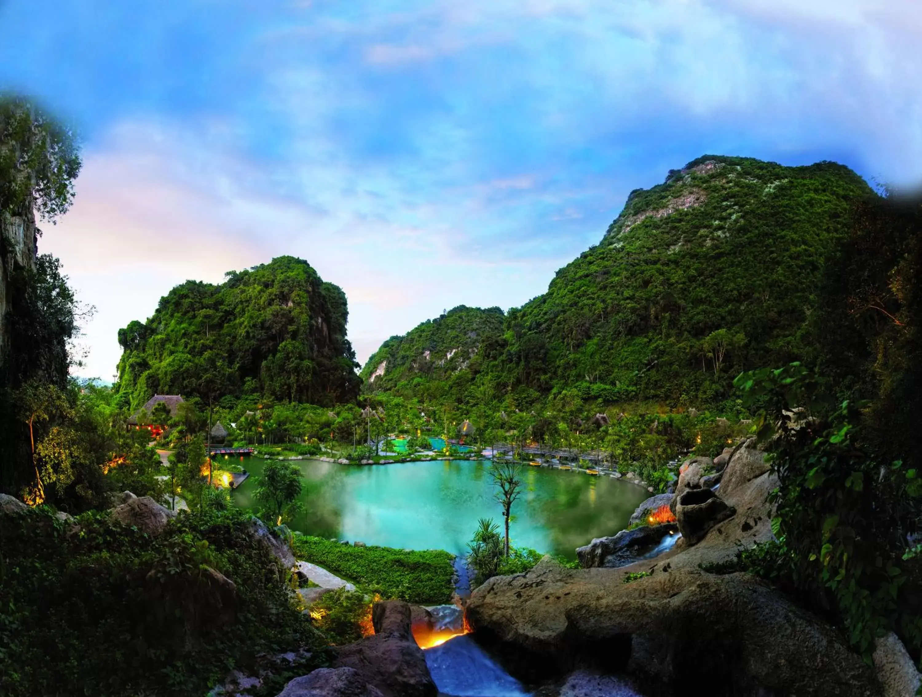 Natural landscape, Swimming Pool in The Banjaran Hotsprings Retreat