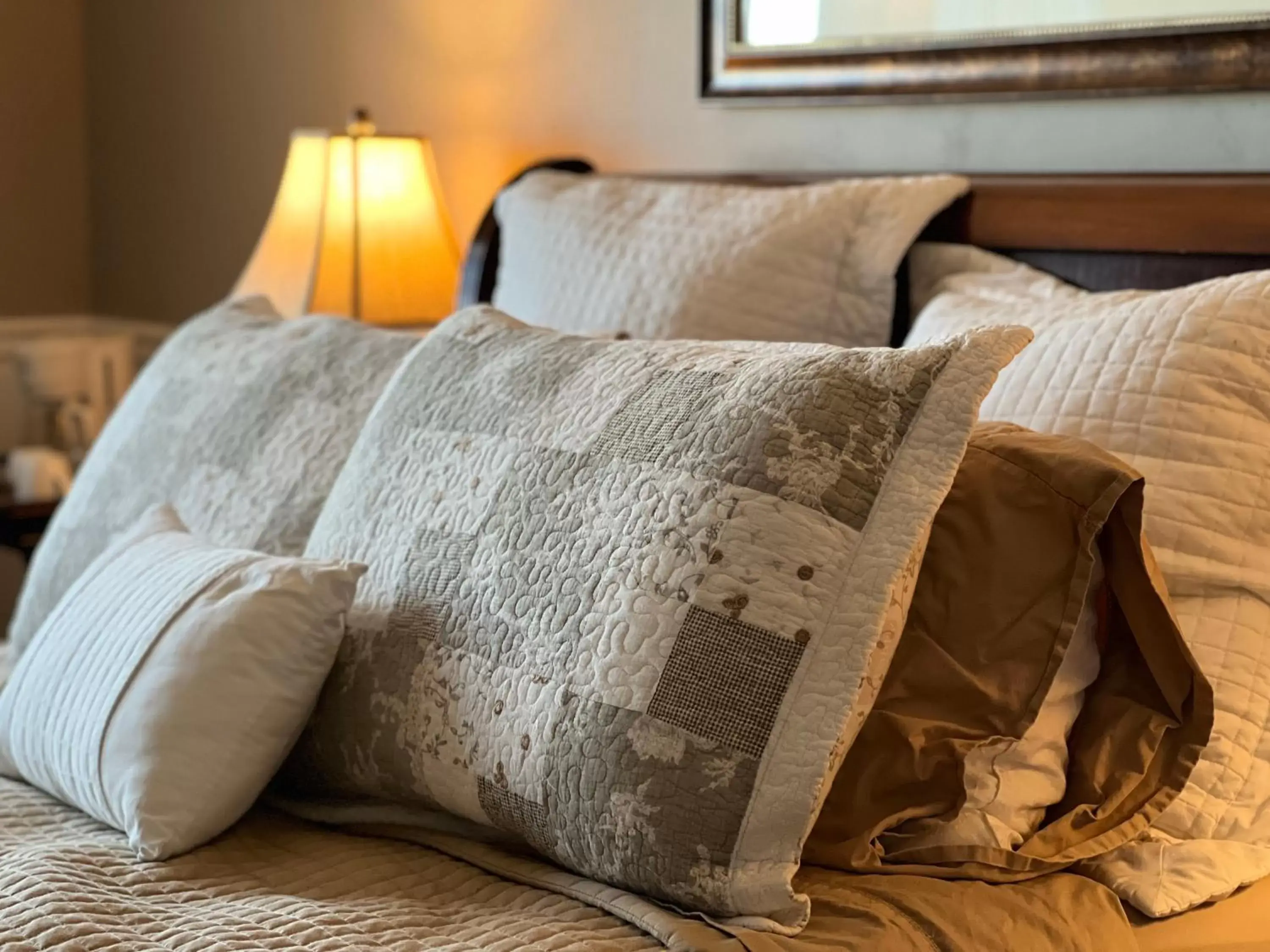 Bed in Gîte du Caméléon