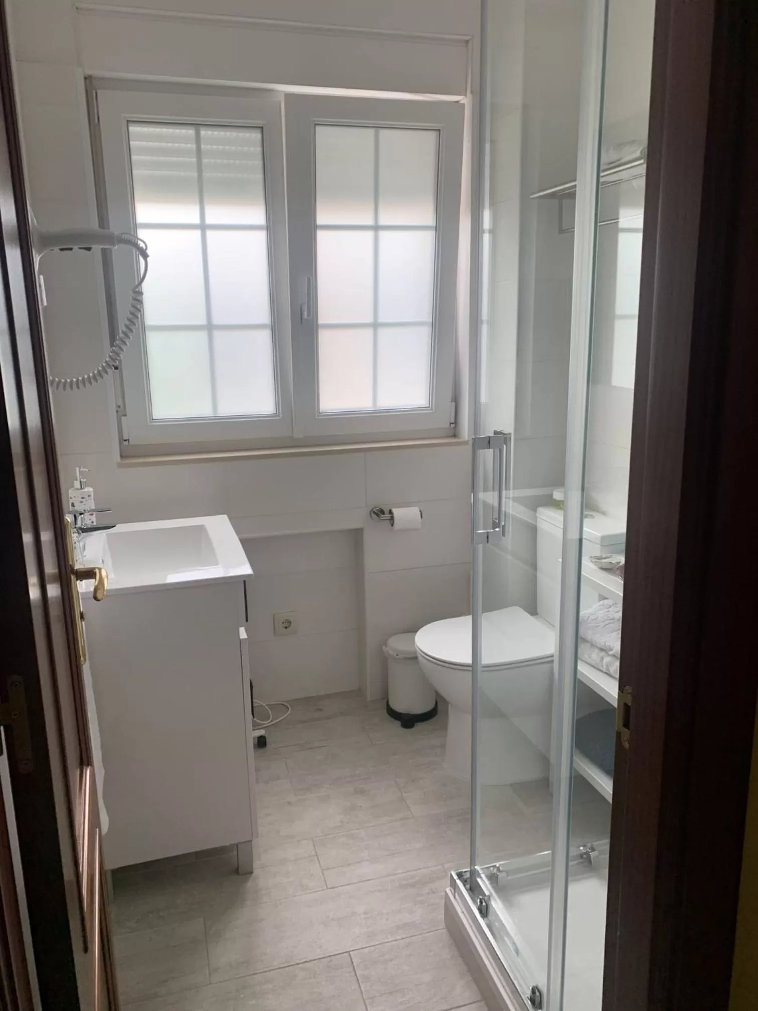 Shower in Pension Casa Felisa