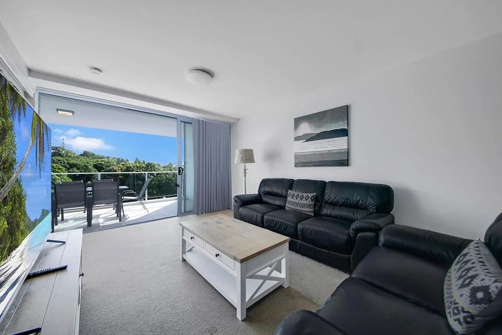 Living room, Seating Area in Echelon Apartments Yeppoon