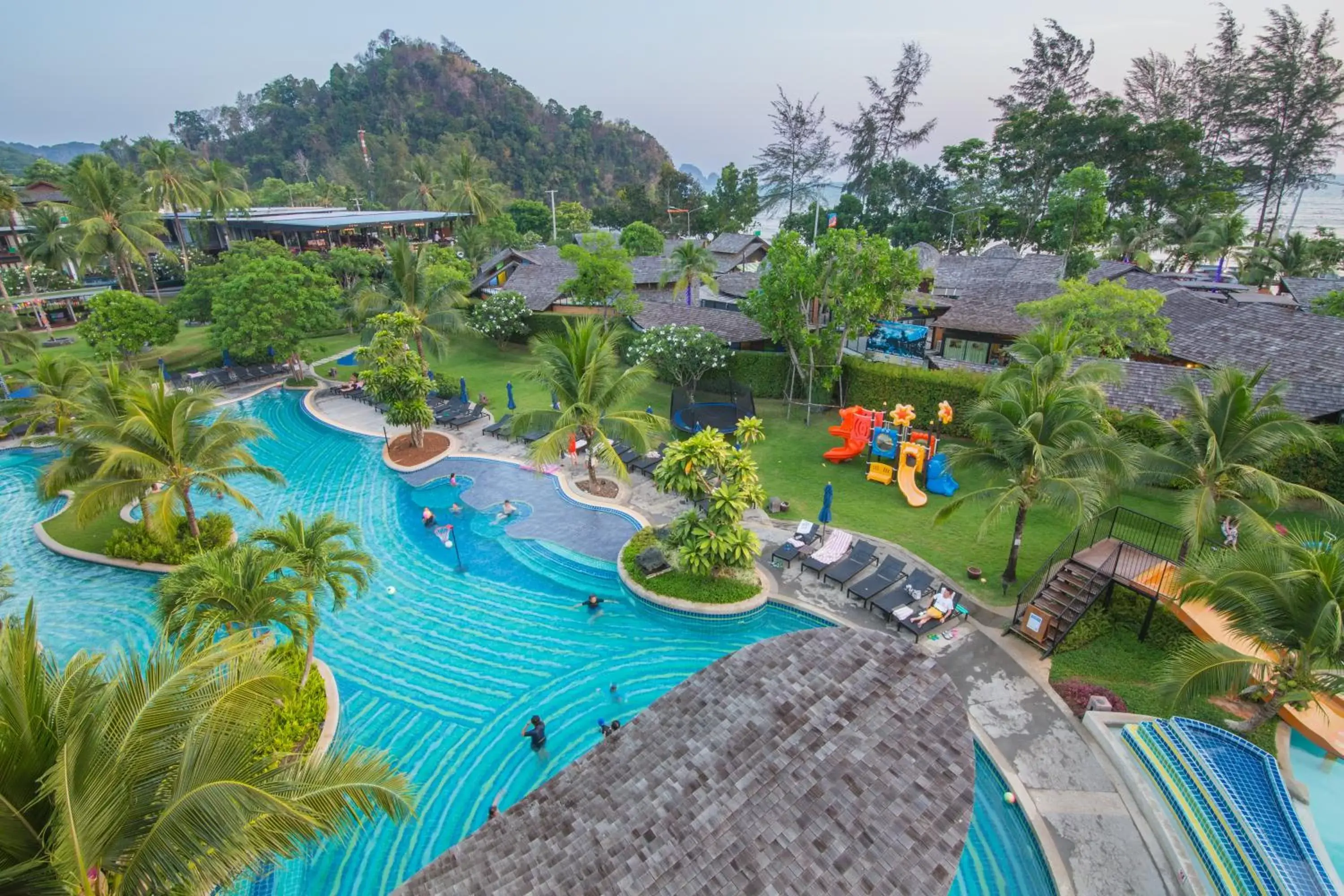 Bird's eye view, Pool View in Holiday Ao Nang Beach Resort, Krabi - SHA Extra Plus