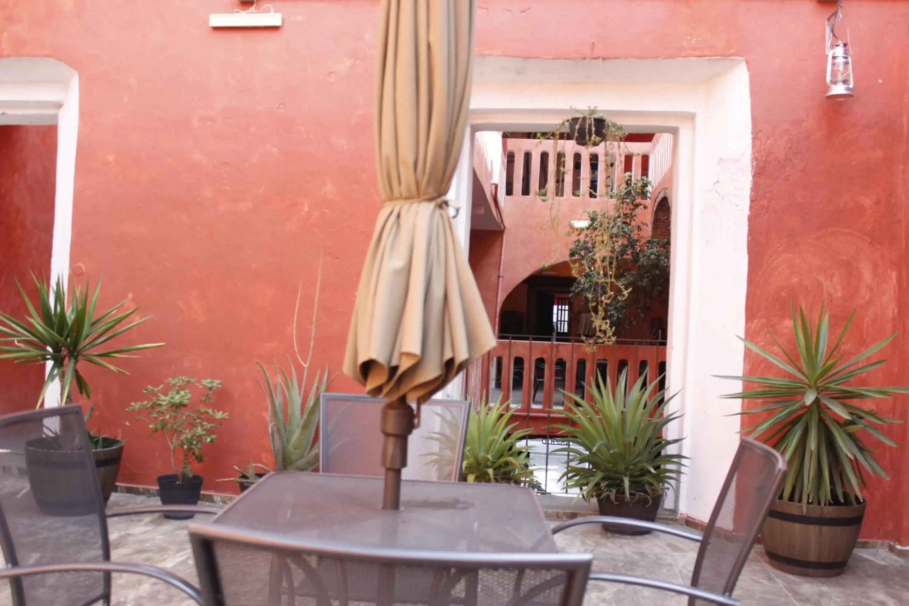 Patio in Hotel el Descanso