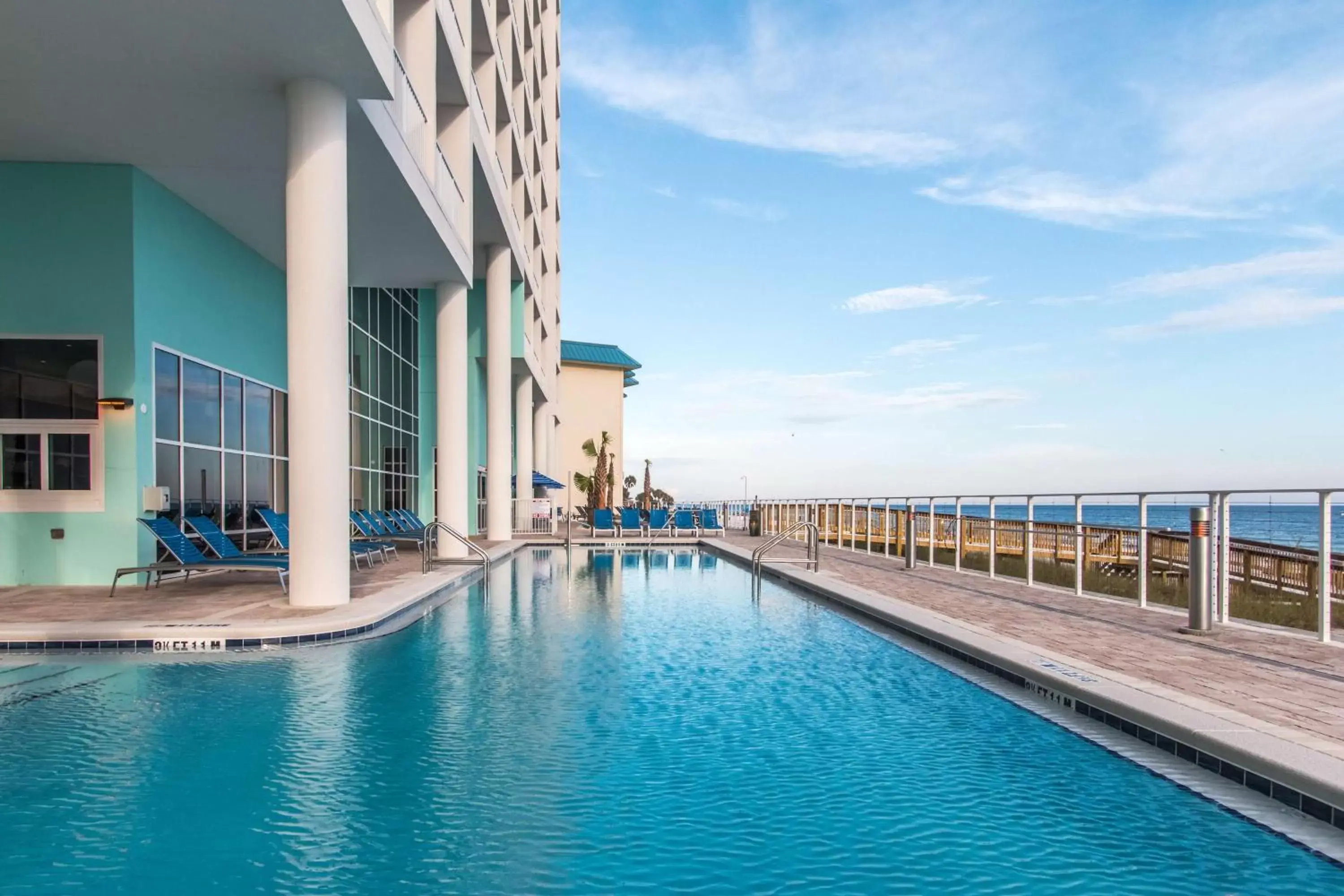 Pool view, Swimming Pool in Hampton Inn & Suites Panama City Beach-Beachfront