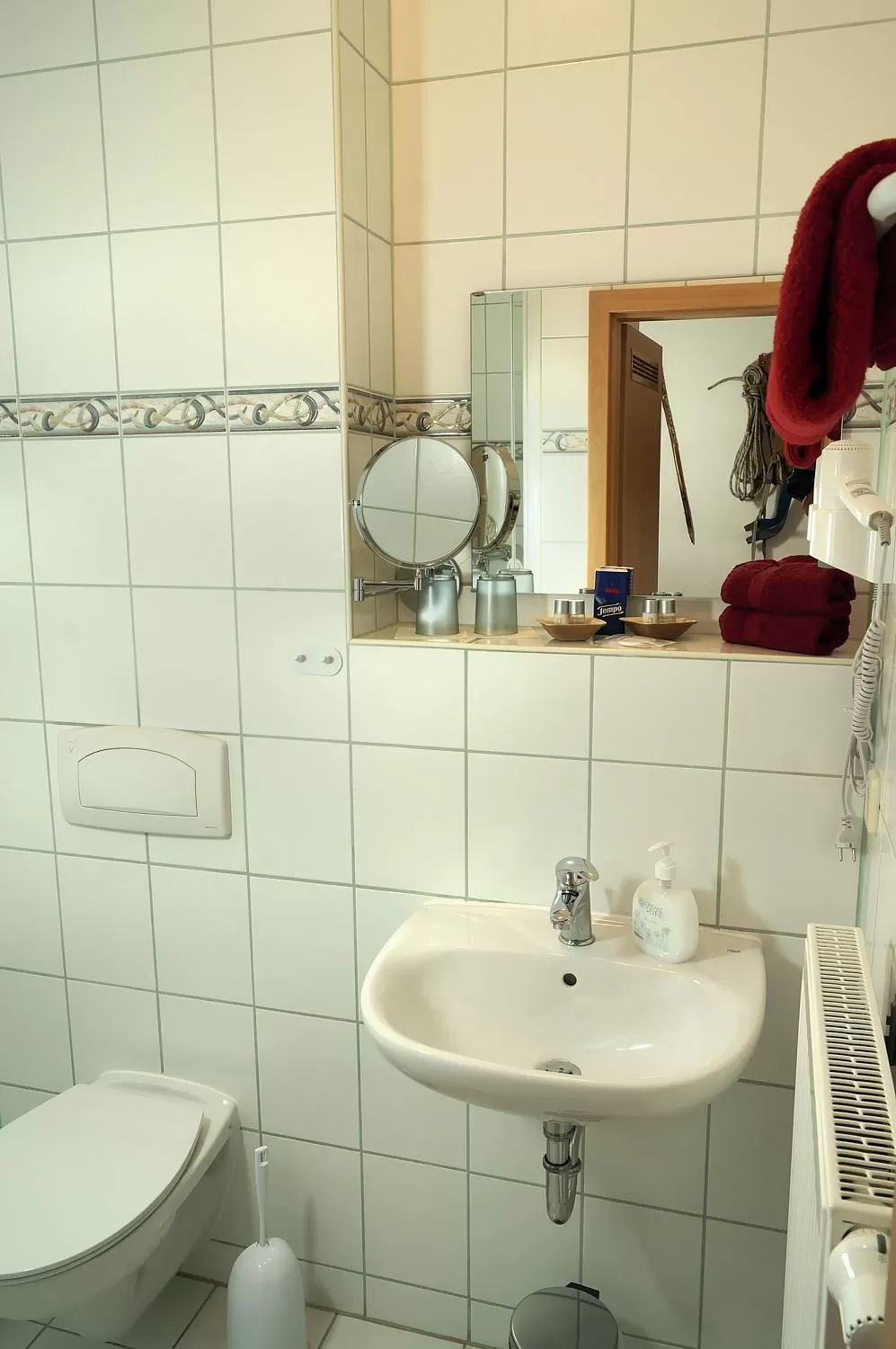 Bathroom in Erzgebirgshotel Misnia Bärenfels