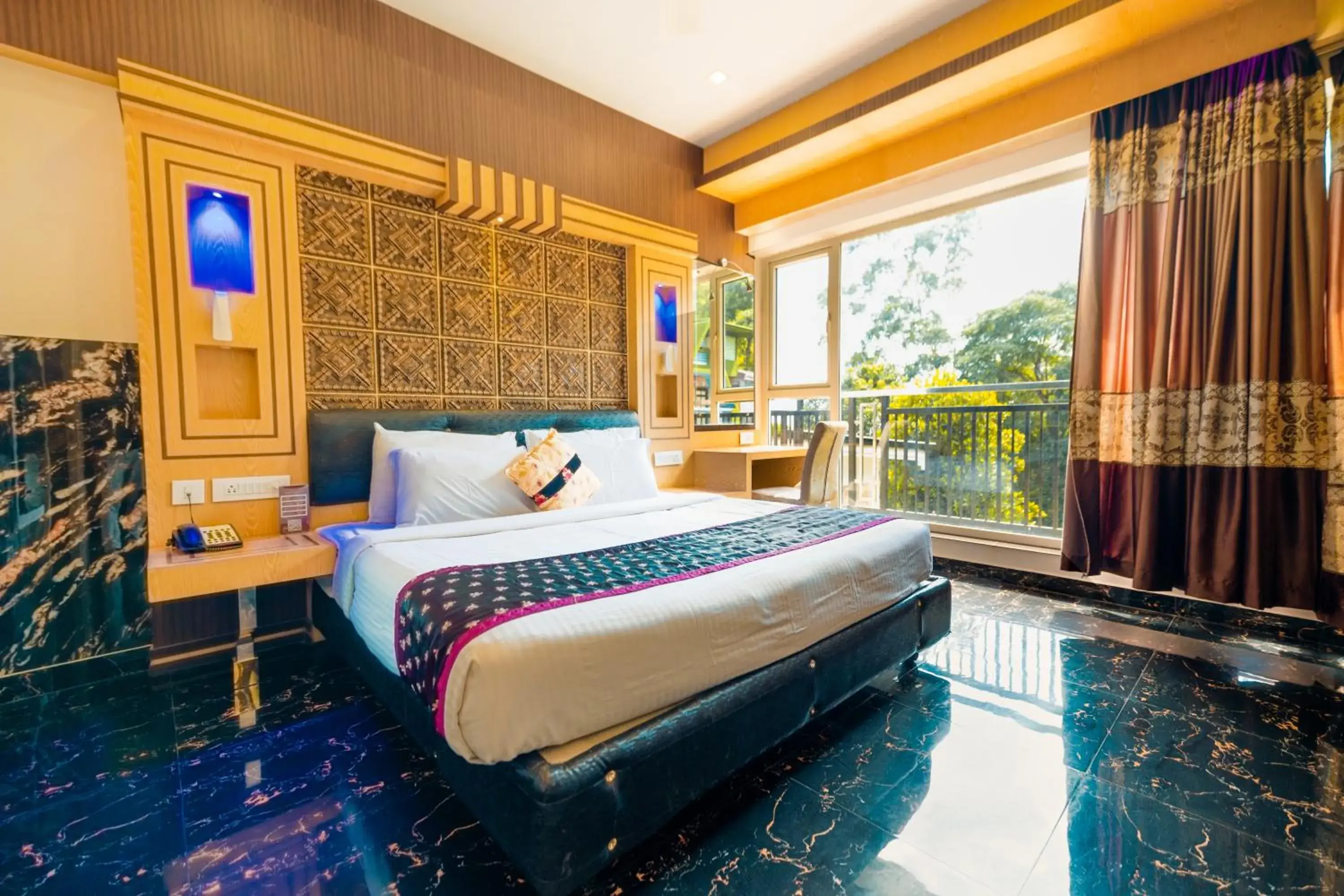 Bed in Parakkat Nature Resort