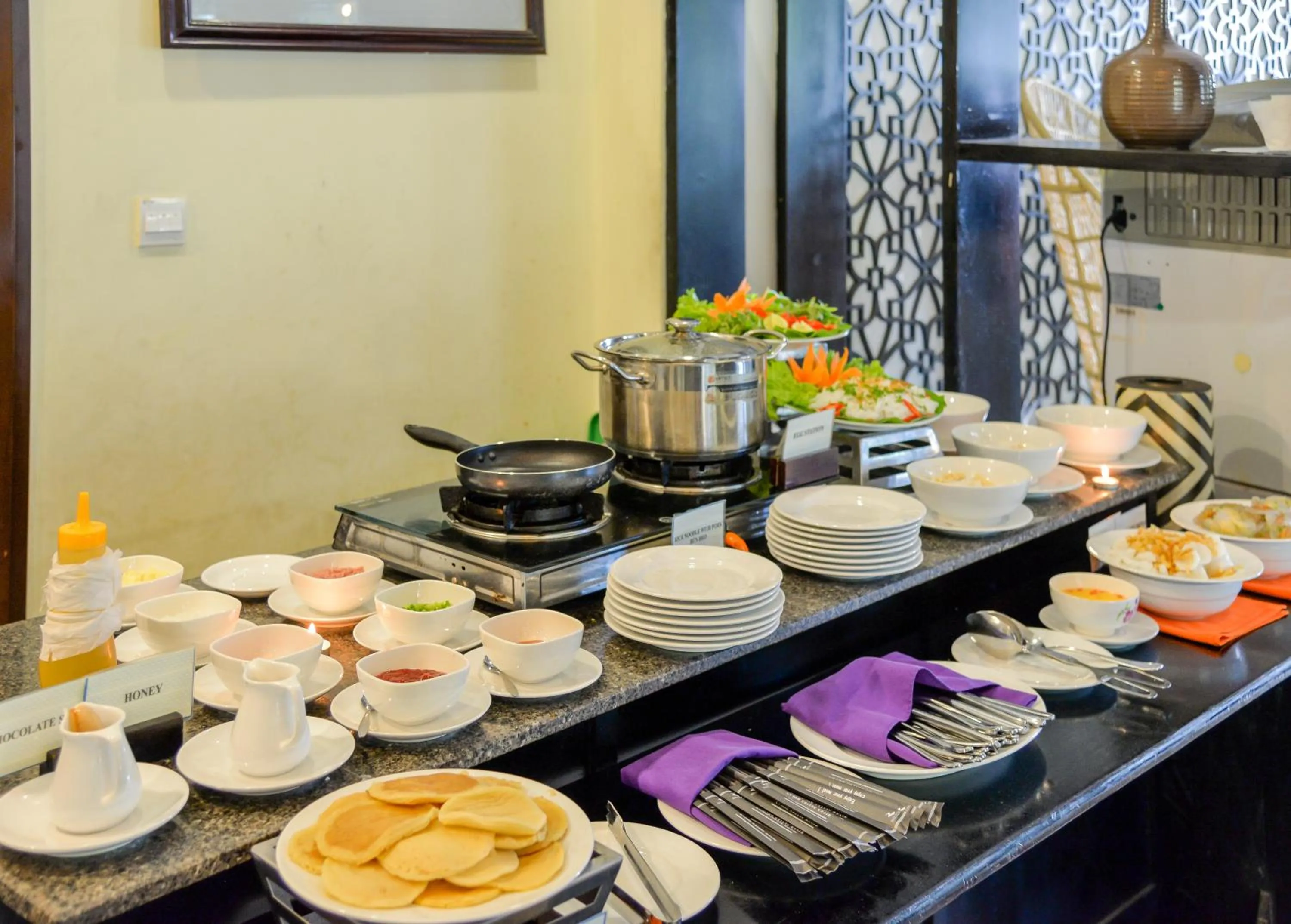 Buffet breakfast in River Suites Hoi An