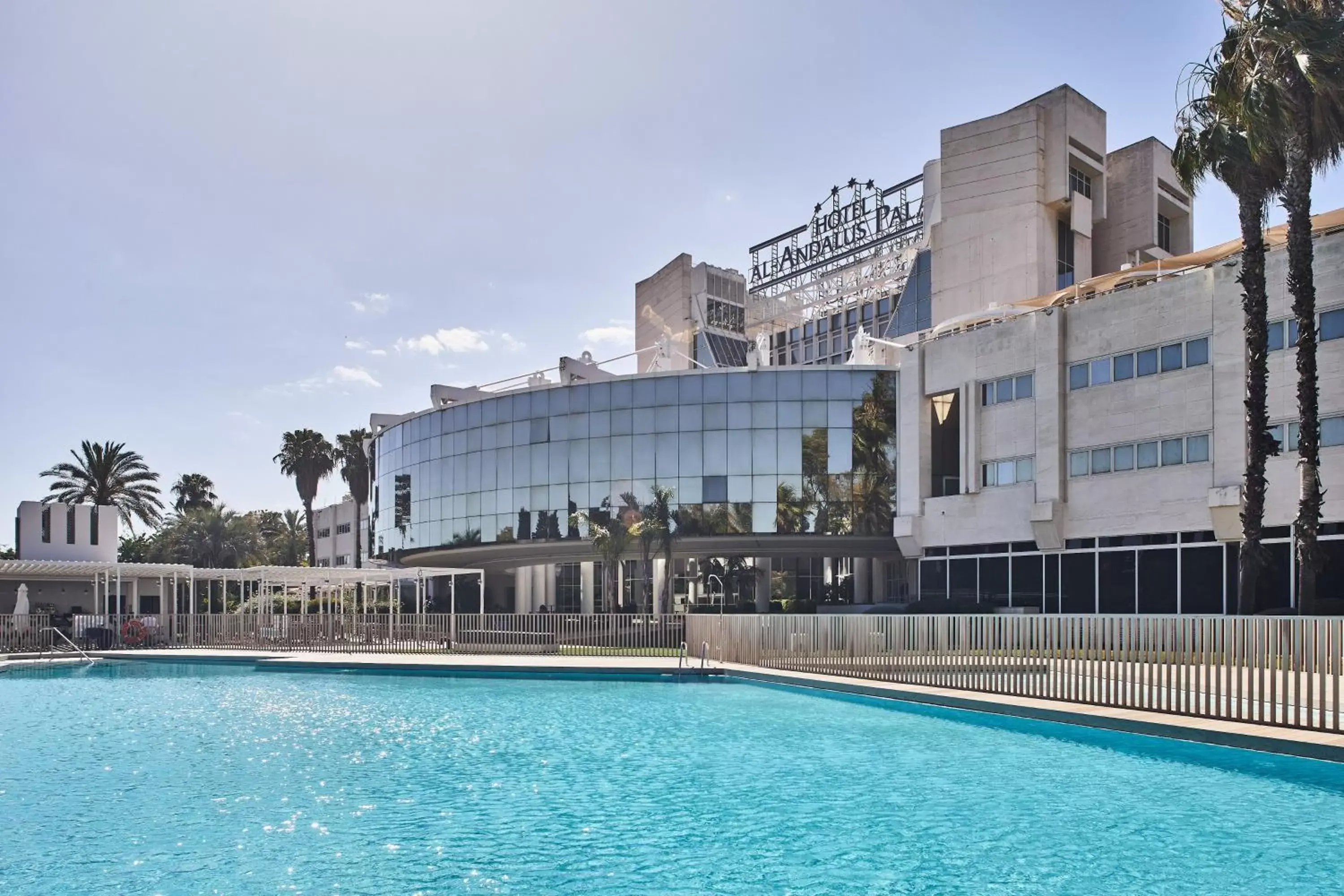 Facade/entrance, Swimming Pool in Silken Al-Andalus Palace