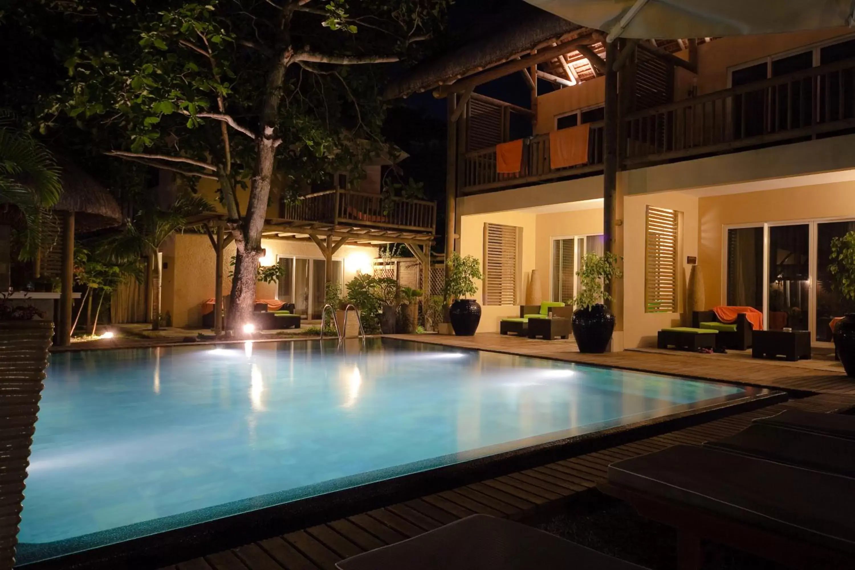 Night, Swimming Pool in Ocean Villas Hotel