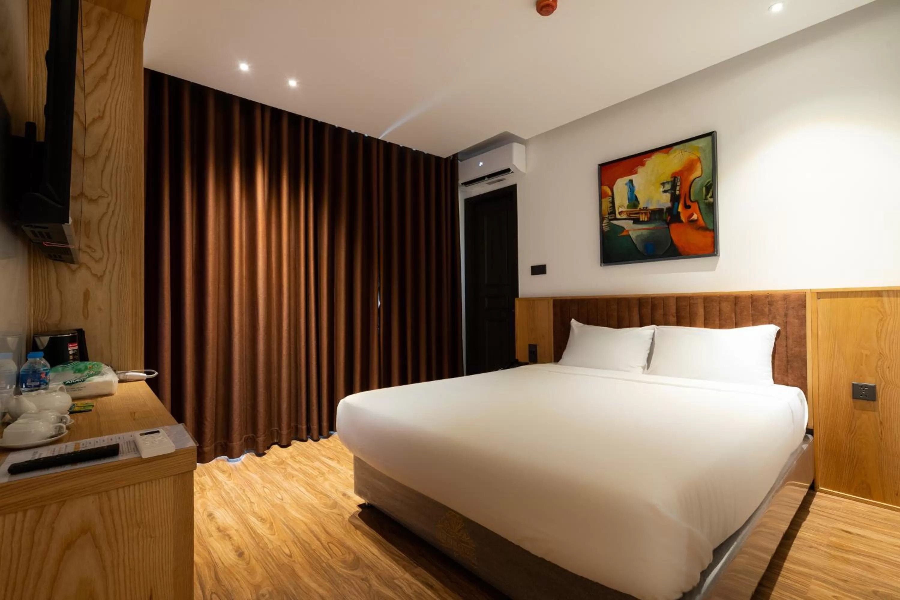 Bed in Haven Hut Hotel