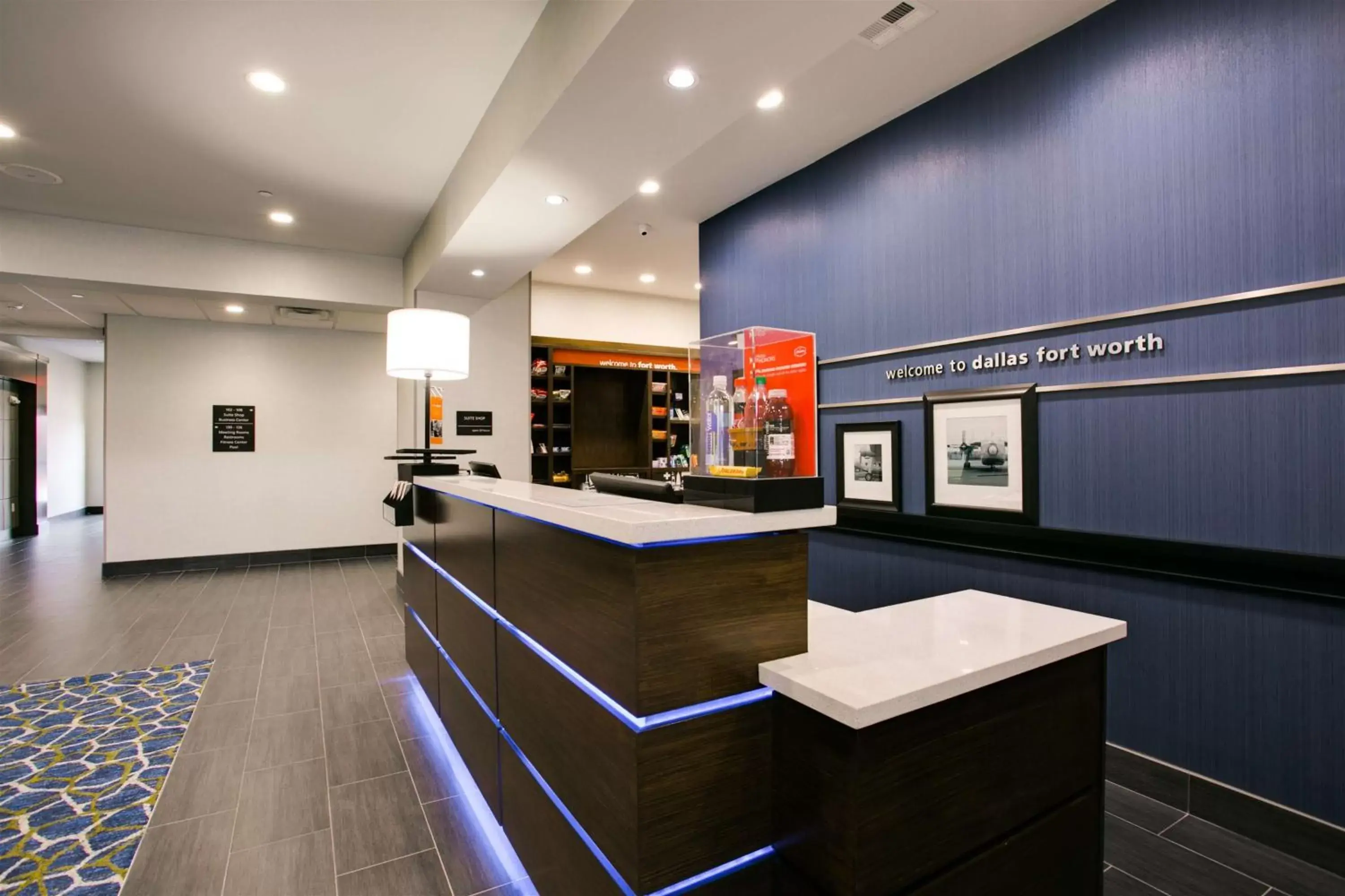 Lobby or reception in Hampton Inn & Suites Dallas/Ft. Worth Airport South Lobby or reception in Hampton Inn & Suites Dallas/Ft. Worth Airport South
