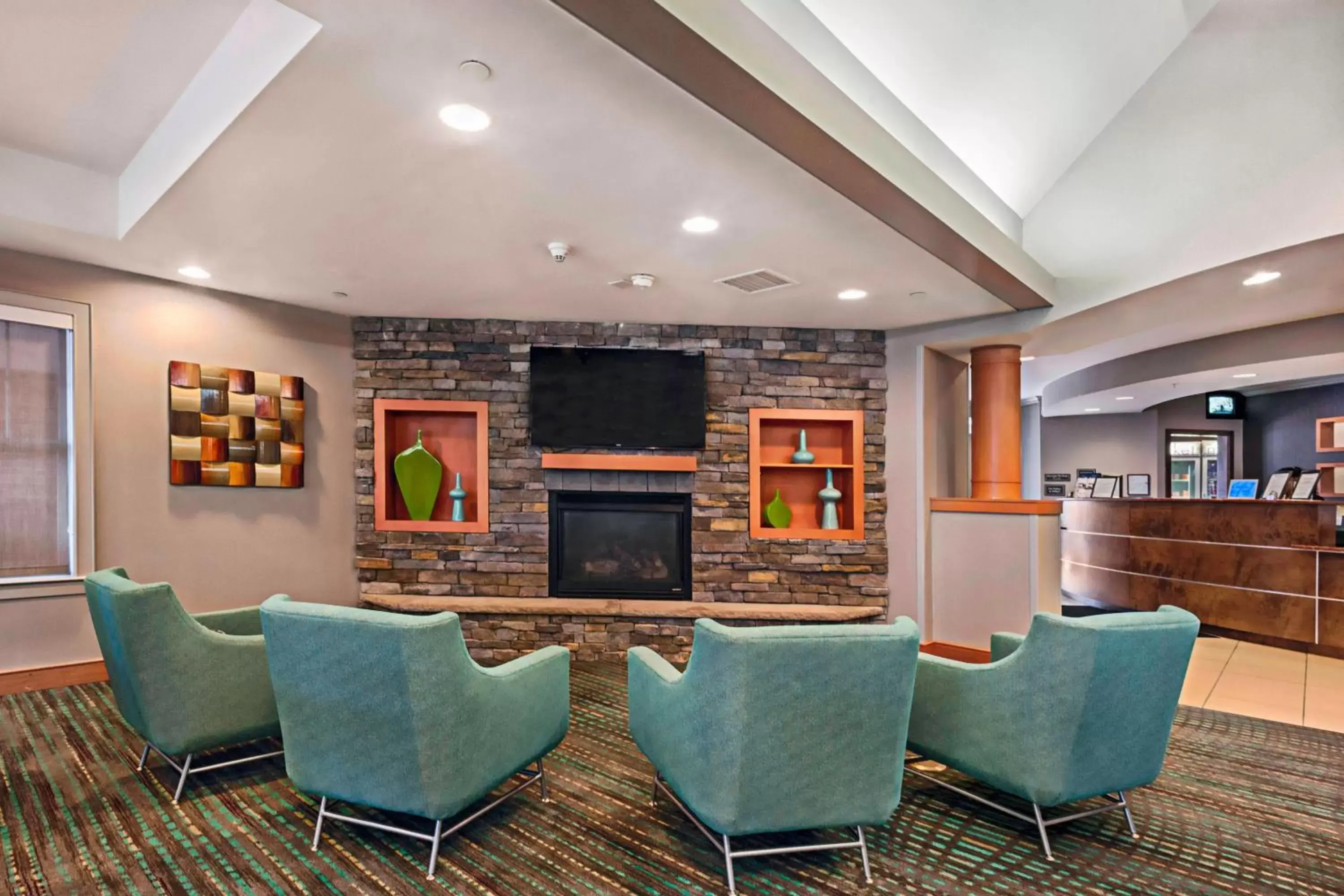 Lobby or reception, Lounge/Bar in Residence Inn Mt. Laurel at Bishop's Gate