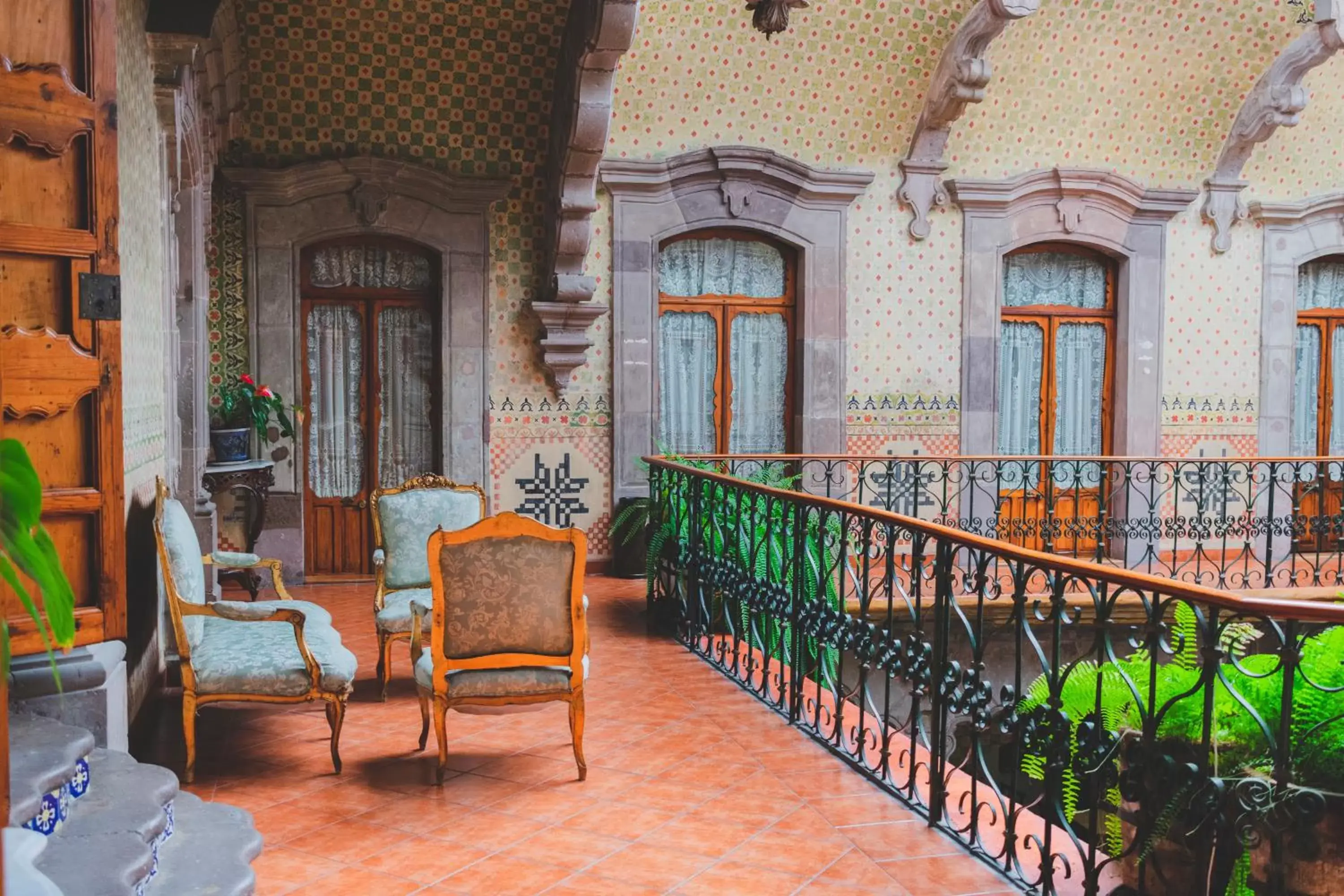 Seating area in La Casa de la Marquesa