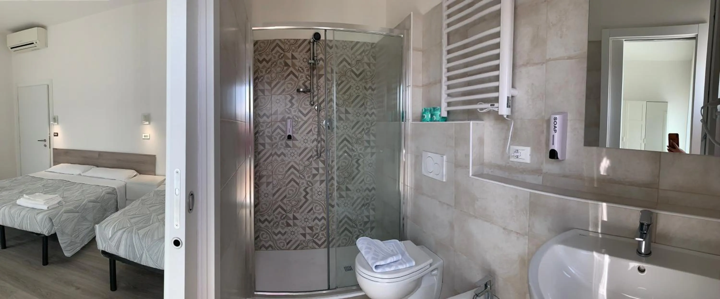 Shower in Hotel Laika