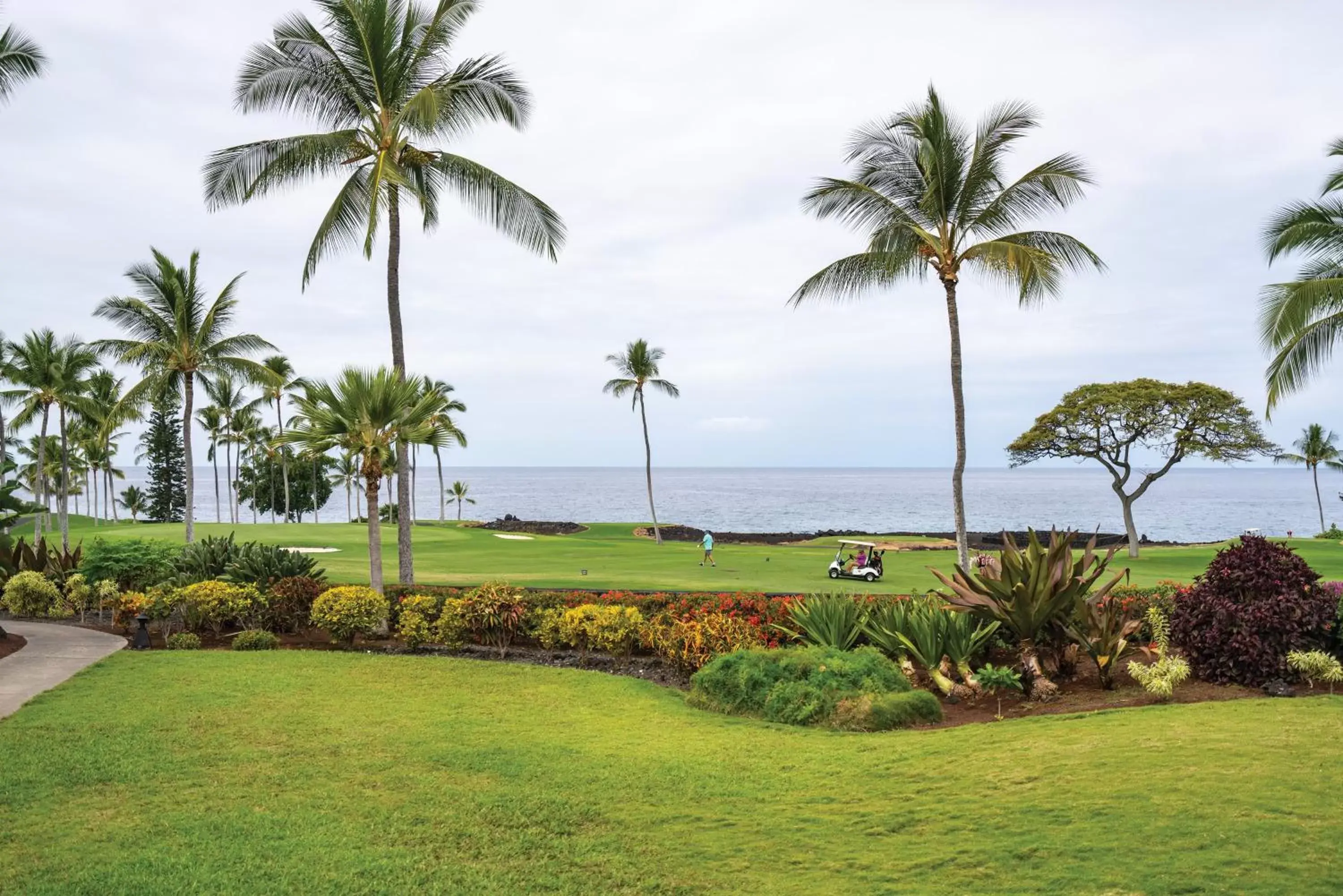 Golfcourse, Garden in Kona Coast Resort