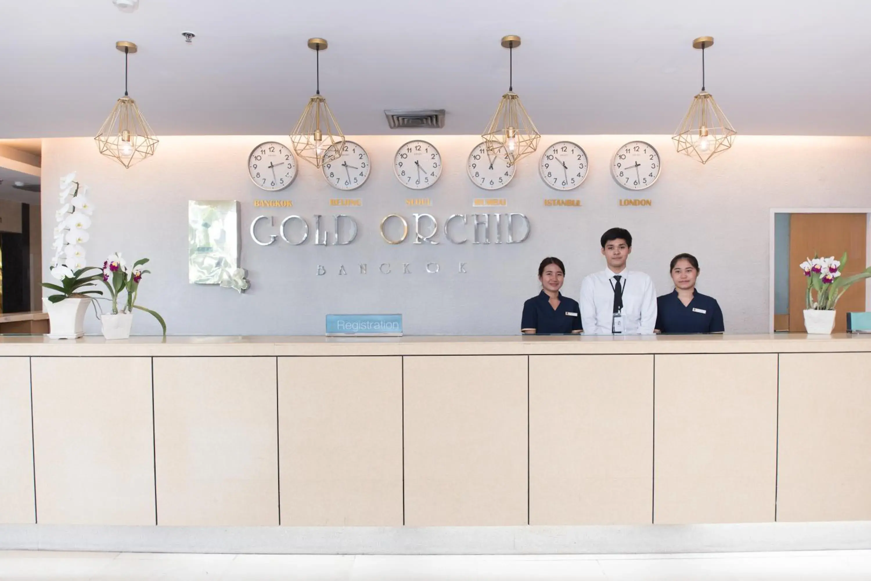 Lobby/Reception in Gold Orchid Bangkok Hotel