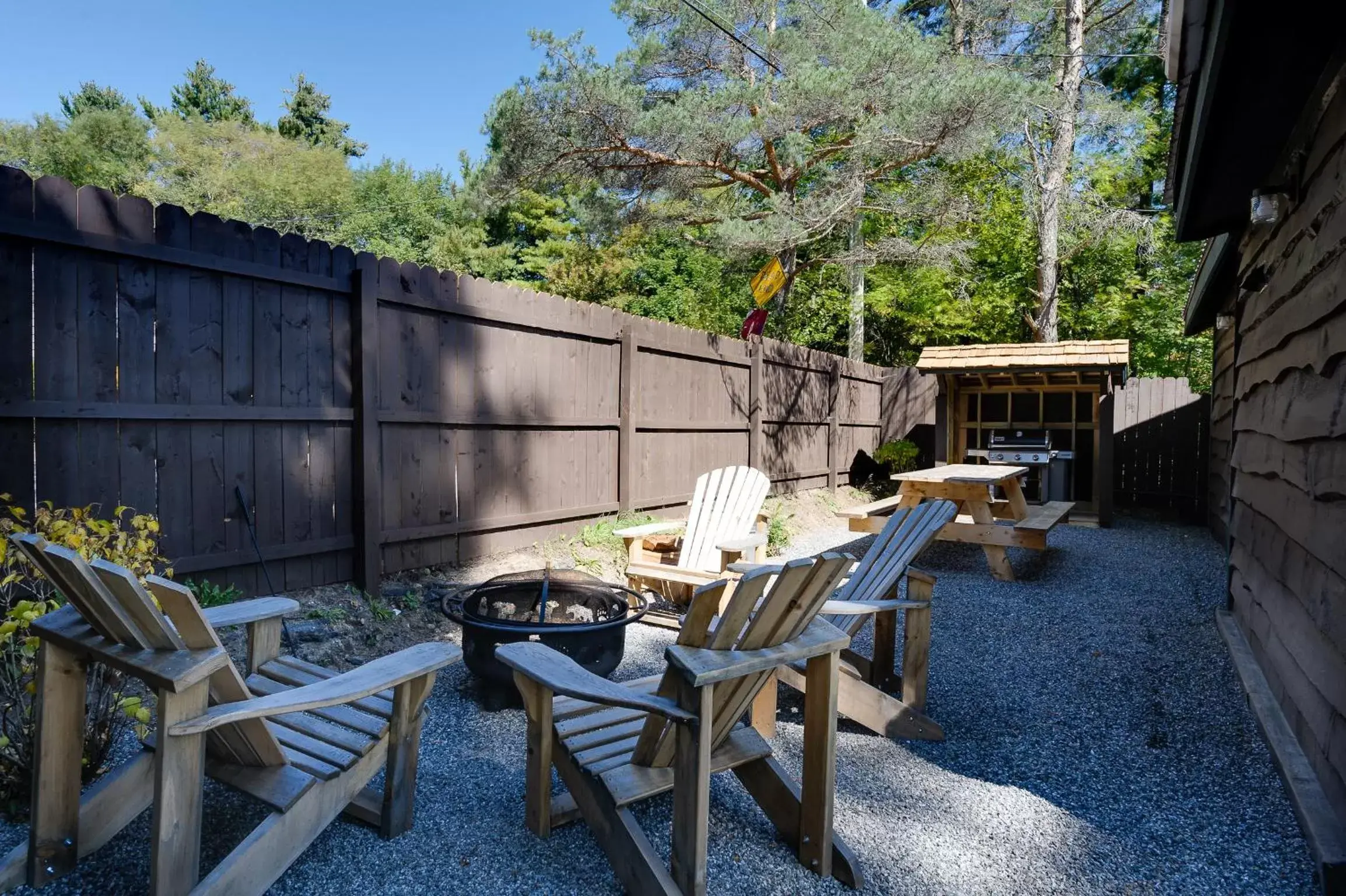 Patio in Cobble Mountain Lodge