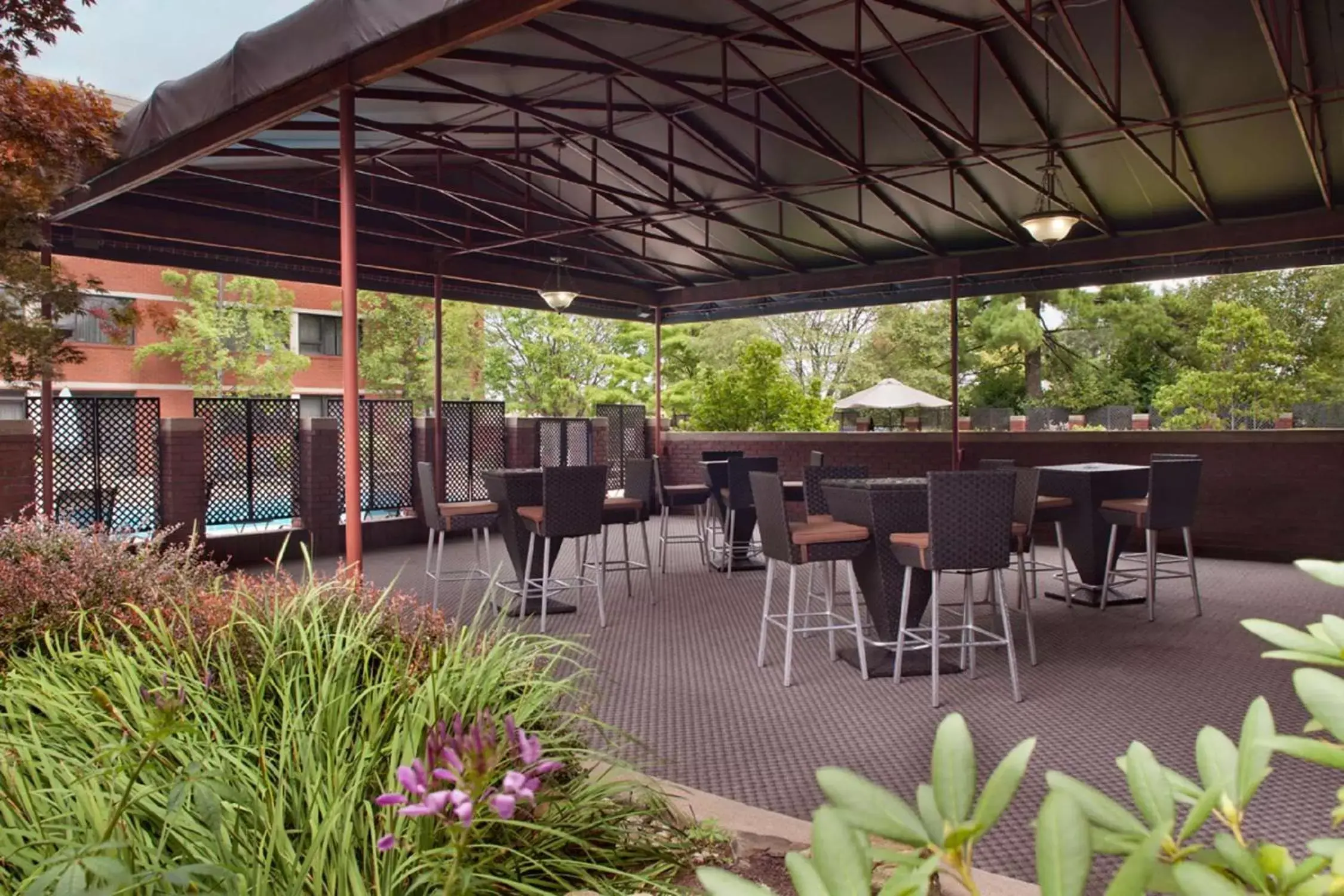 Patio, Restaurant/Places to Eat in Hilton Akron/Fairlawn