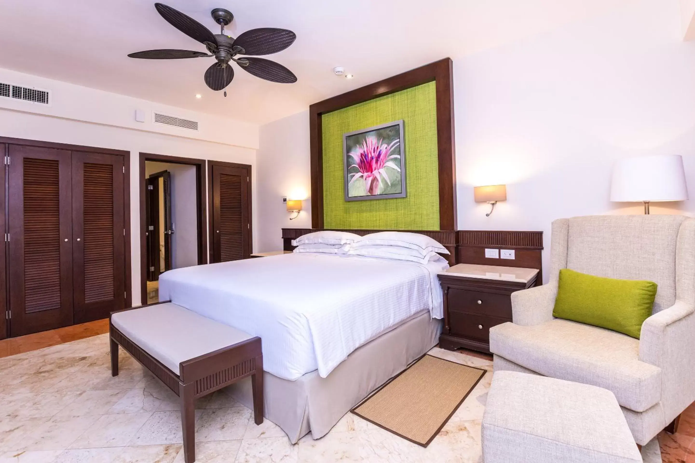 Bedroom, Bed in Occidental at Xcaret Destination - All Inclusive