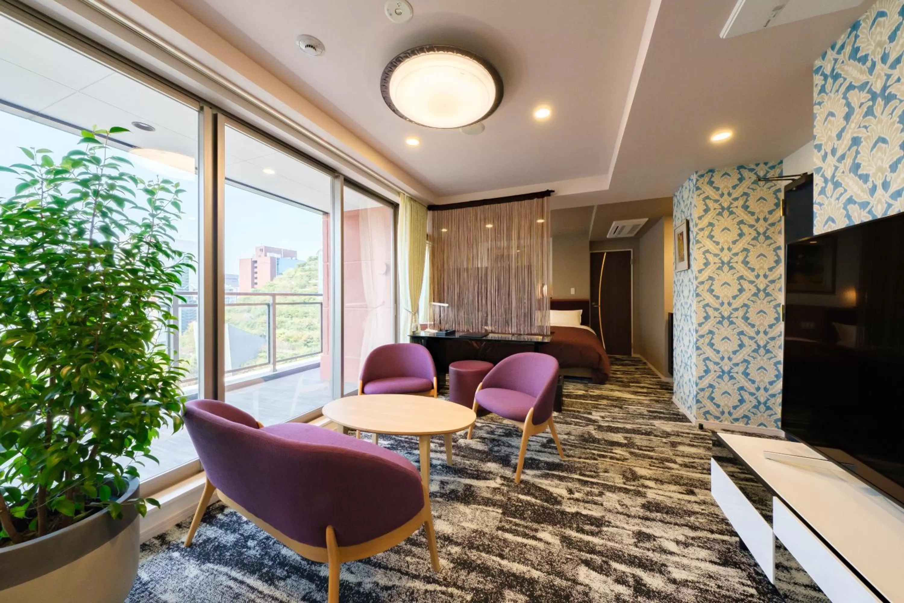 Living room in Hotel Grandolce HAKATA