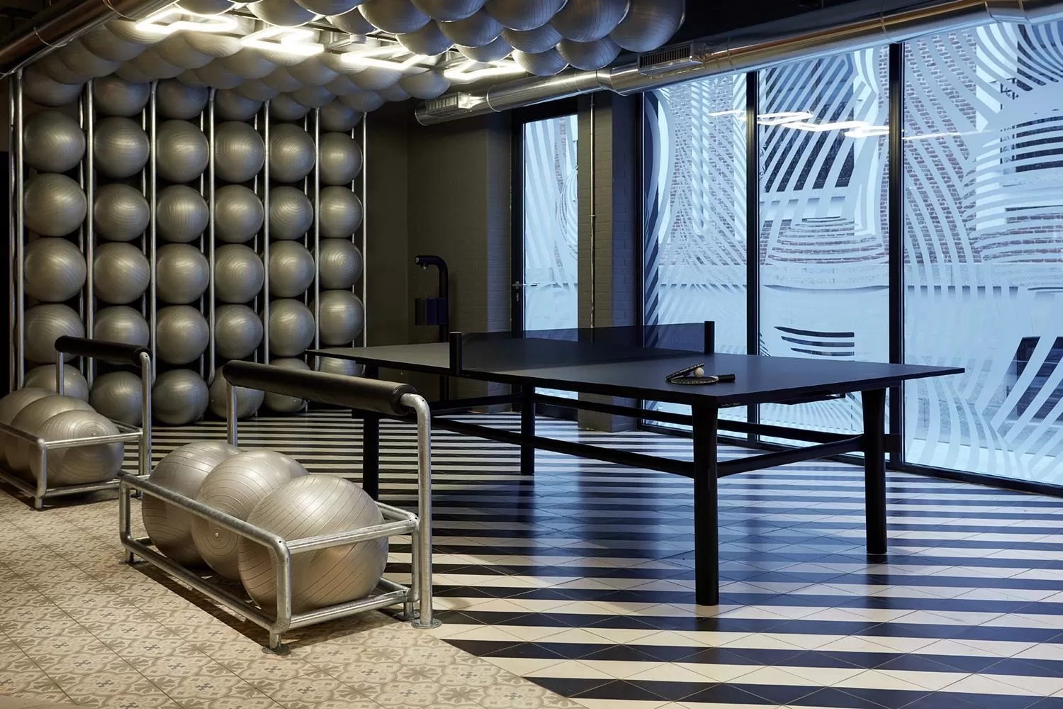 Seating area in The Social Hub Madrid