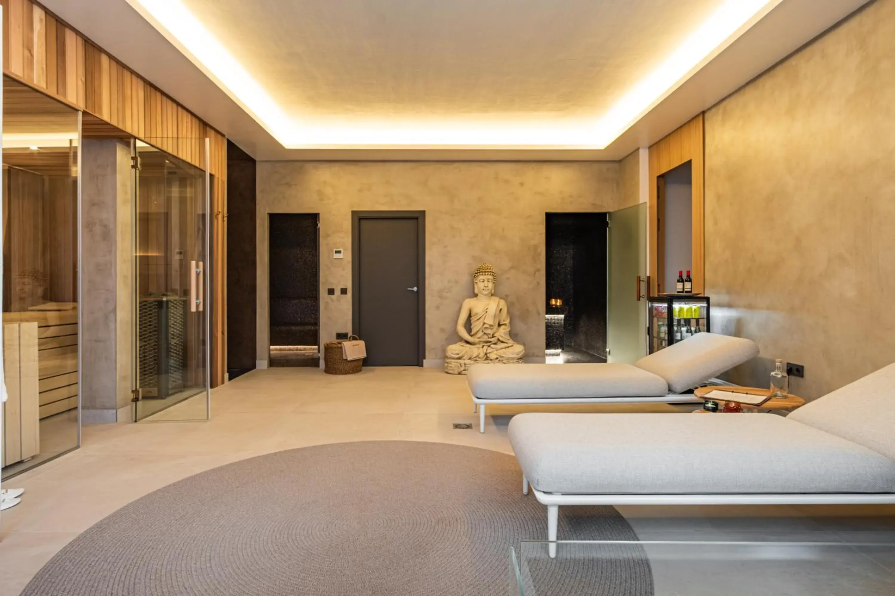 Sauna, Seating Area in Casa Bodhi Marbella