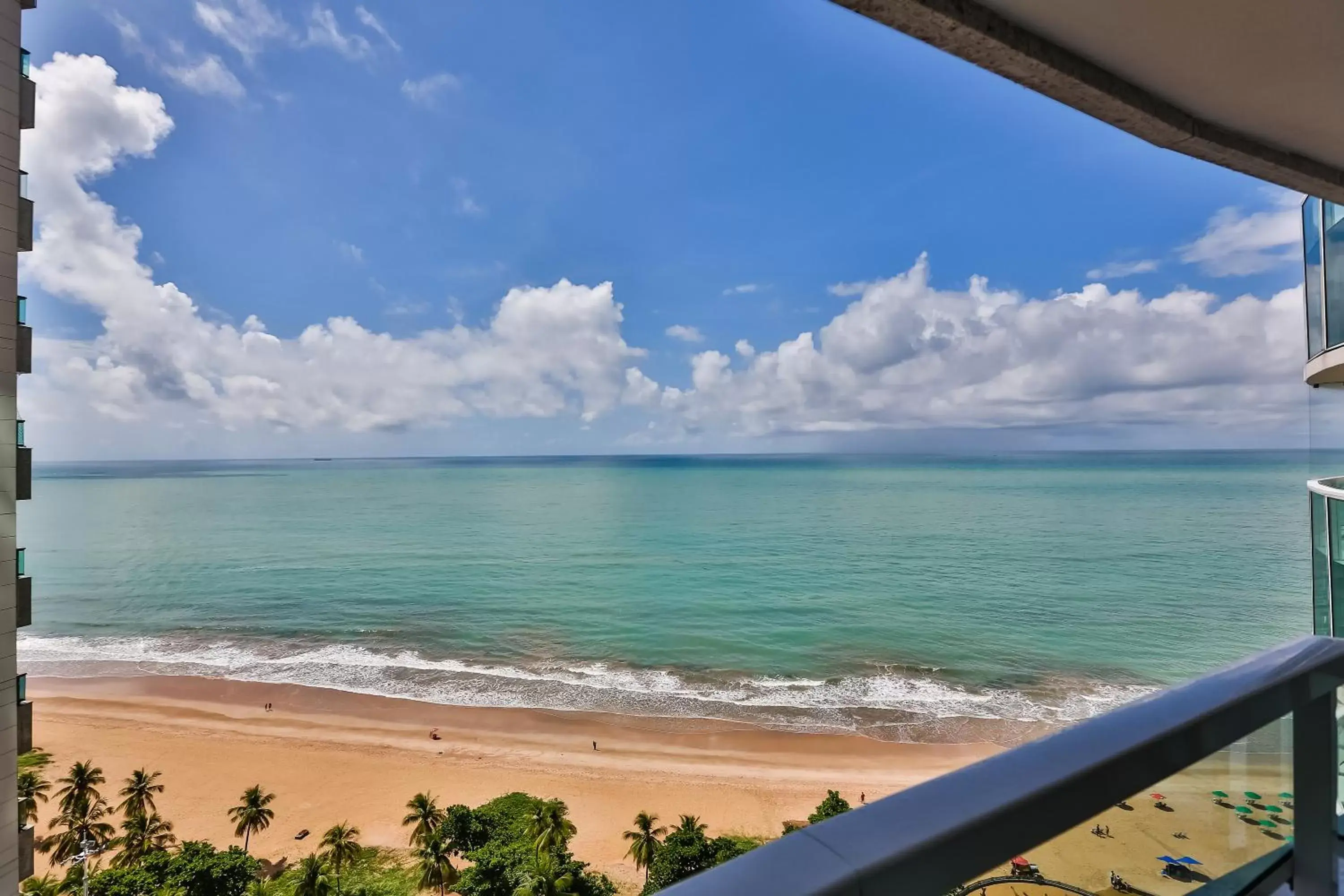 Balcony/Terrace, Sea View in Radisson Recife
