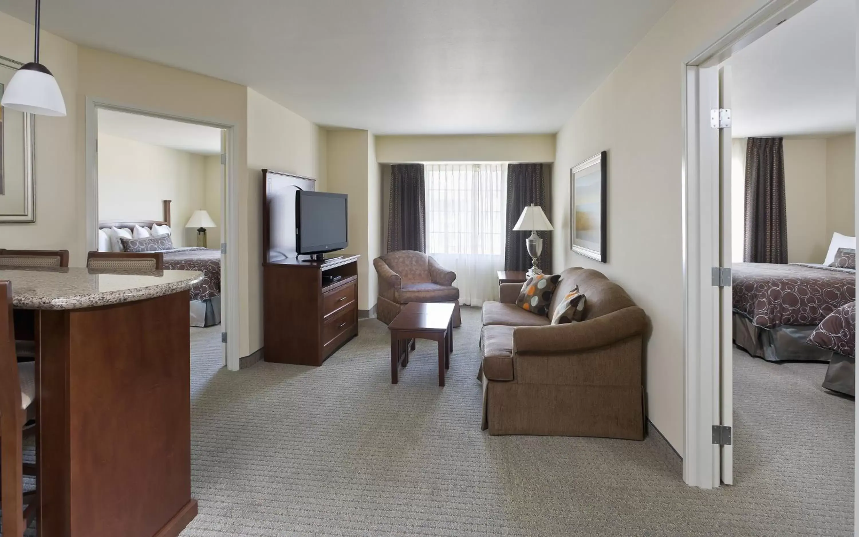 TV and multimedia, Seating Area in Staybridge Suites El Paso Airport, an IHG Hotel