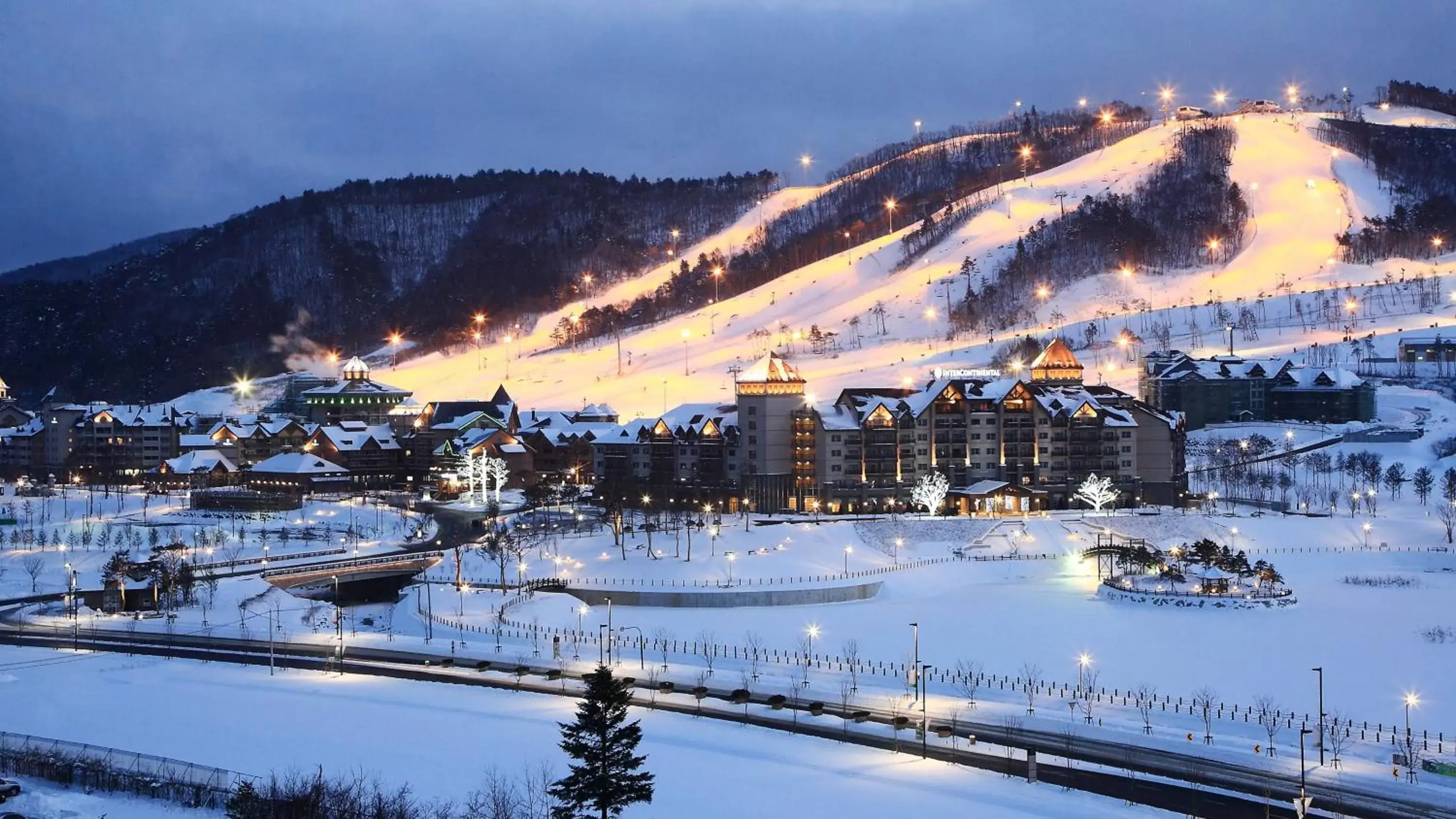 Property building, Winter in Intercontinental Alpensia Pyeongchang Resort, an IHG Hotel