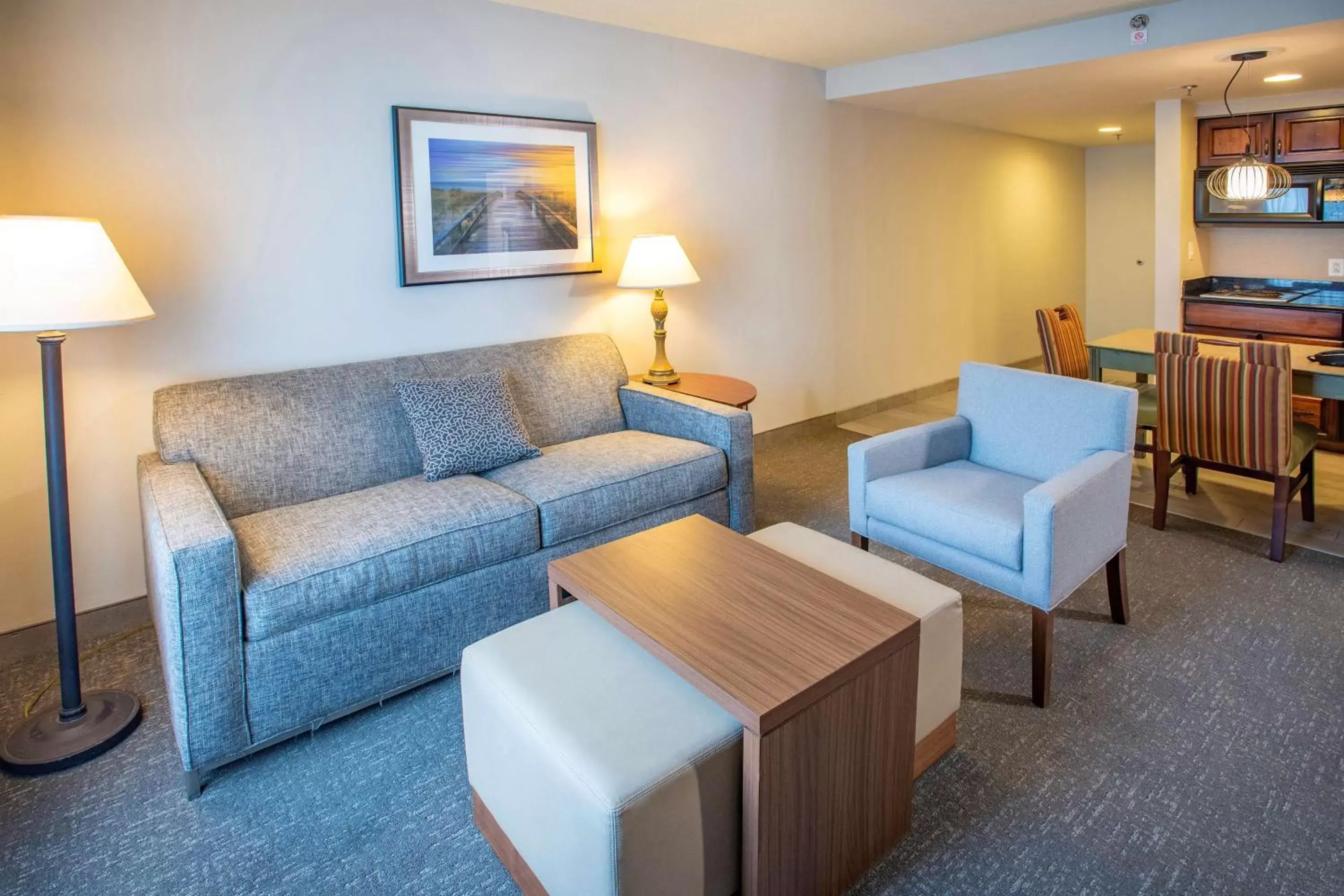 Living room, Seating Area in Homewood Suites by Hilton Pensacola Airport-Cordova Mall Area