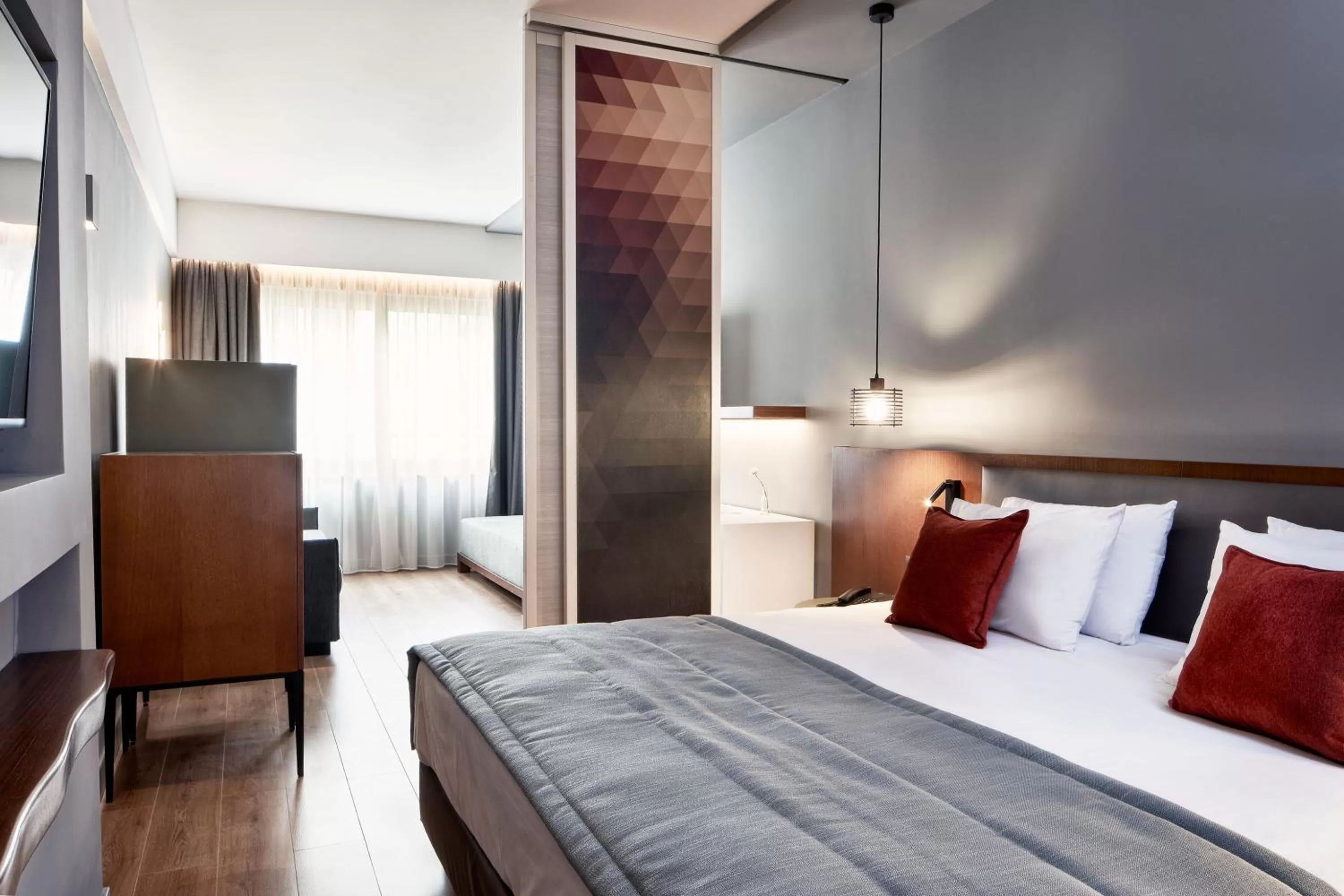 Bedroom, Bed in Hotel Achilleas