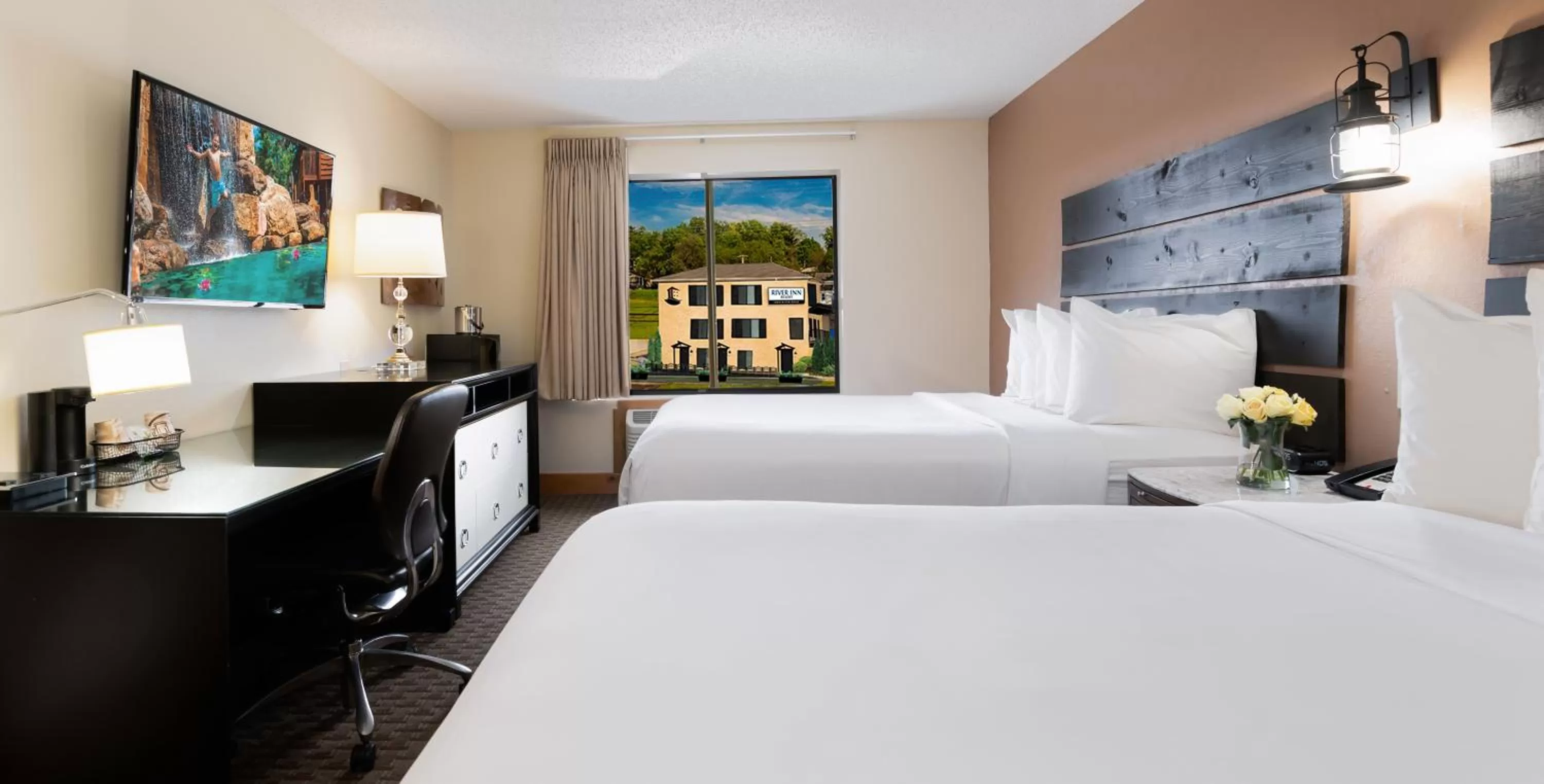 Photo of the whole room, Bed in The VUE Boutique Hotel & Boathouse