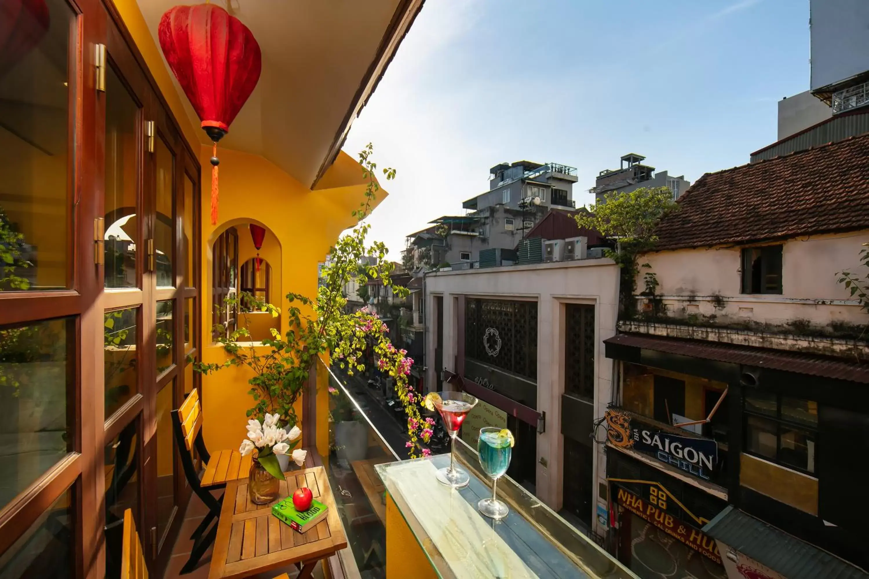 Balcony/Terrace in Hanoi Nostalgia Hotel & Spa