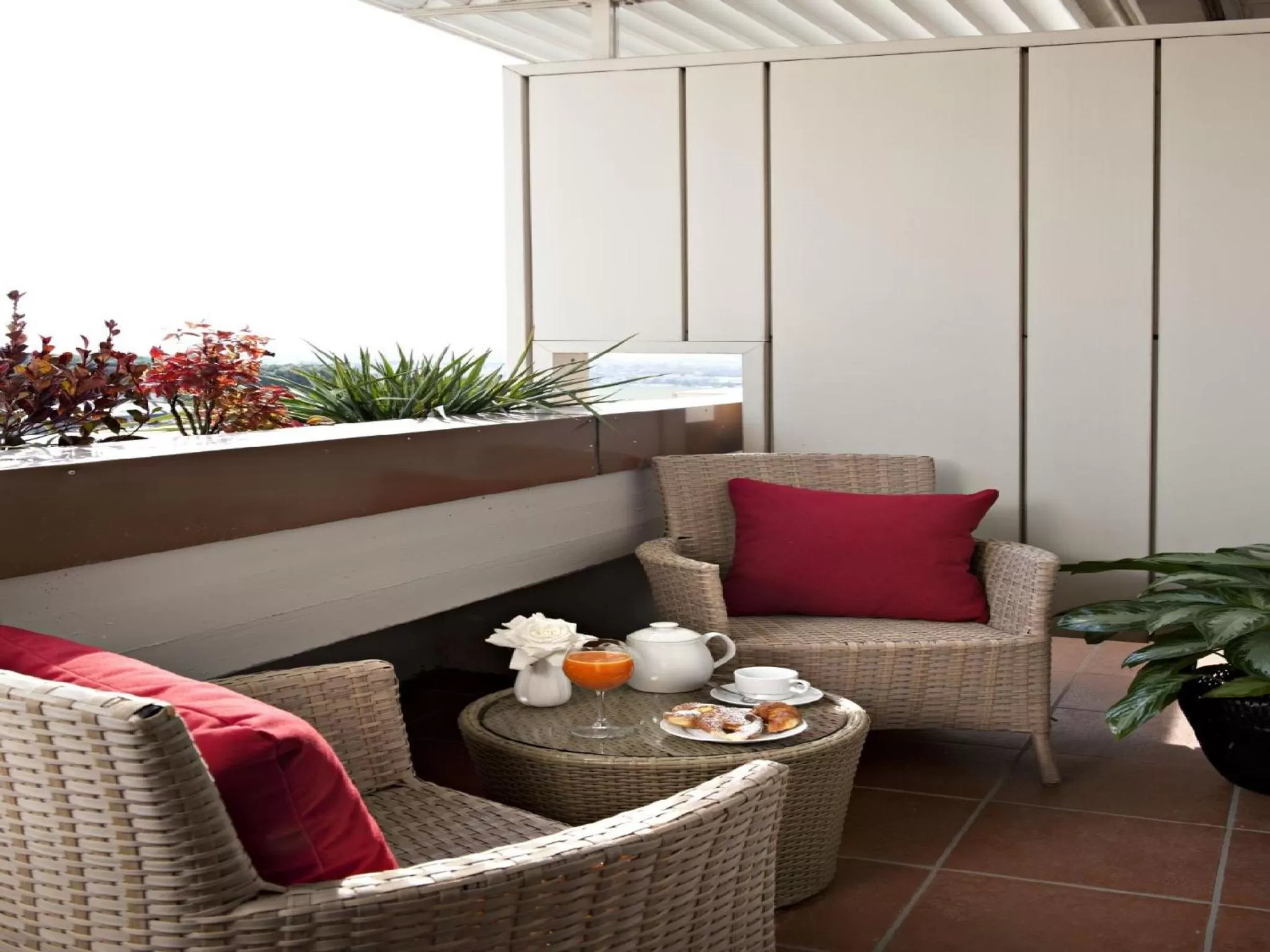 Seating area in Art Hotel Museo