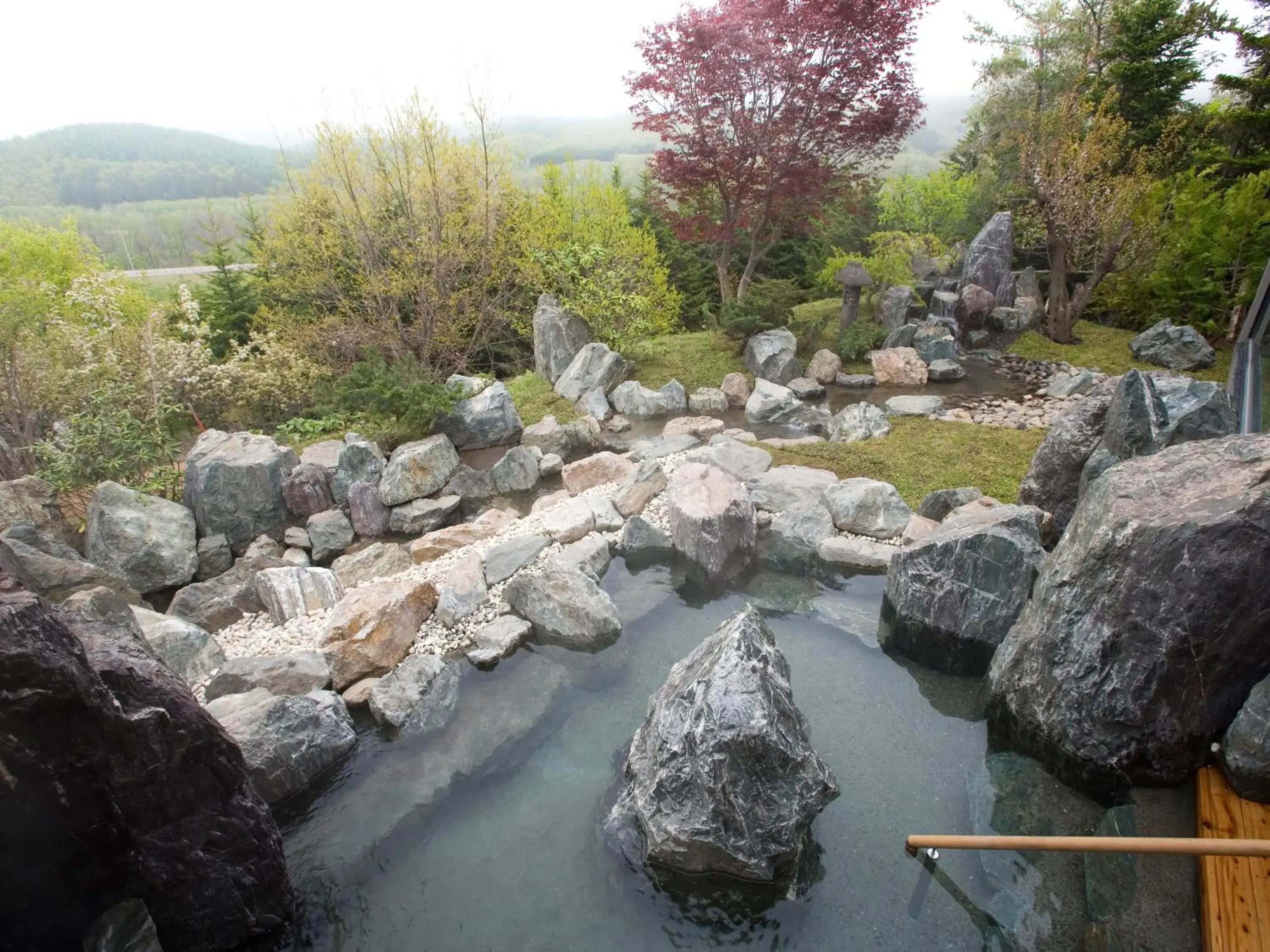 Hot Spring Bath in HOKUTEN NO OKA Lake Abashiri Tsuruga Resort