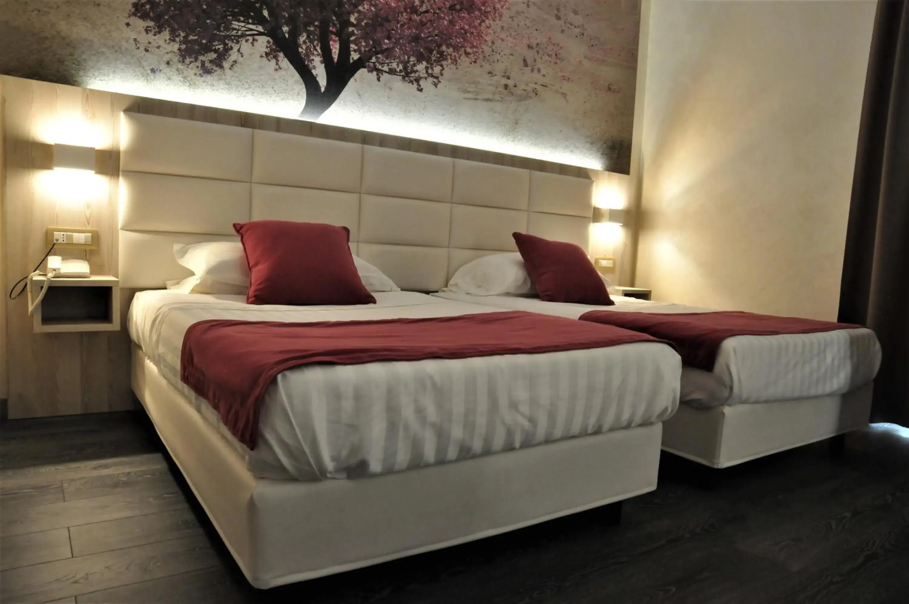 Bed in Hotel Aquila