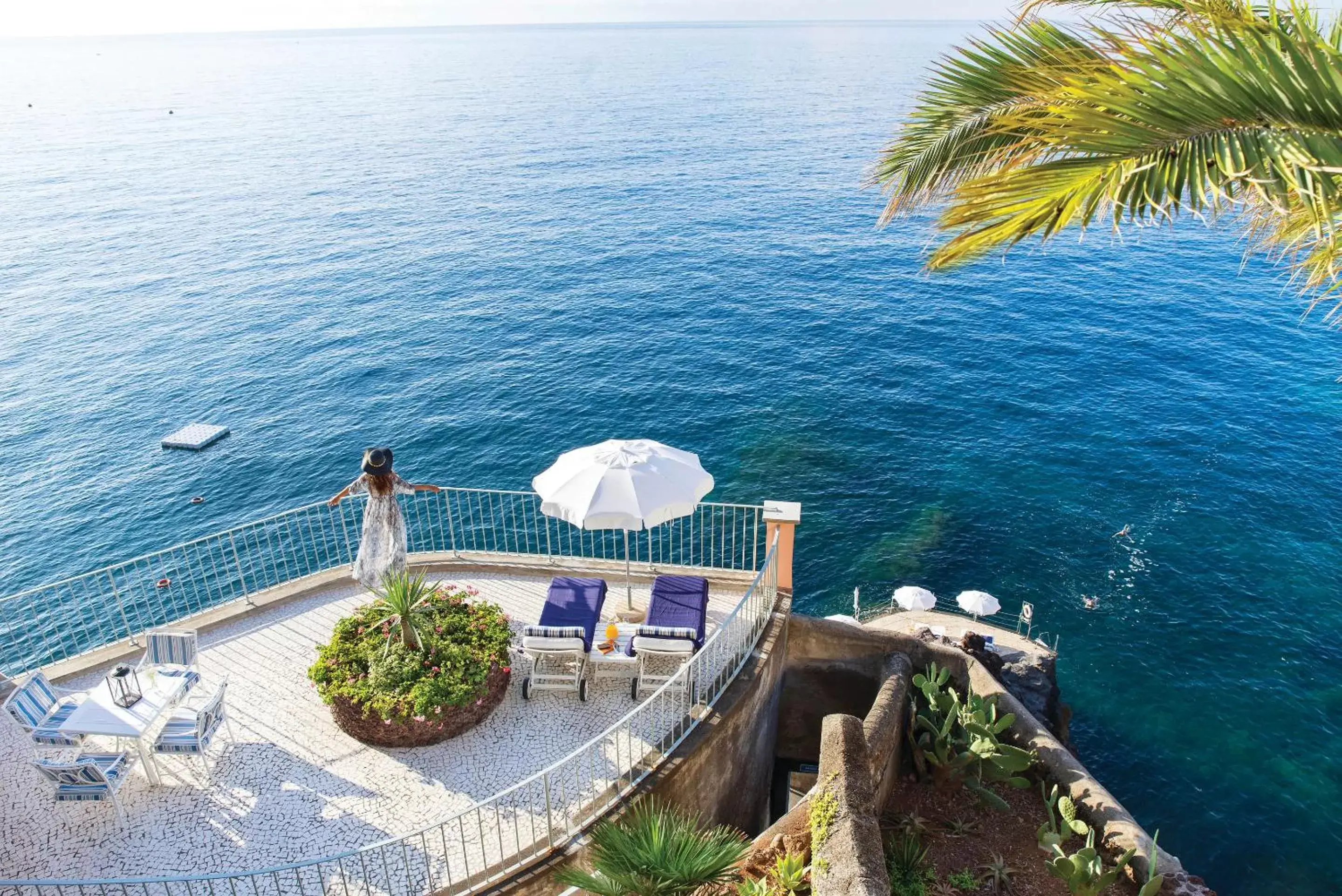 Patio, Sea View in Reid's Palace, A Belmond Hotel, Madeira