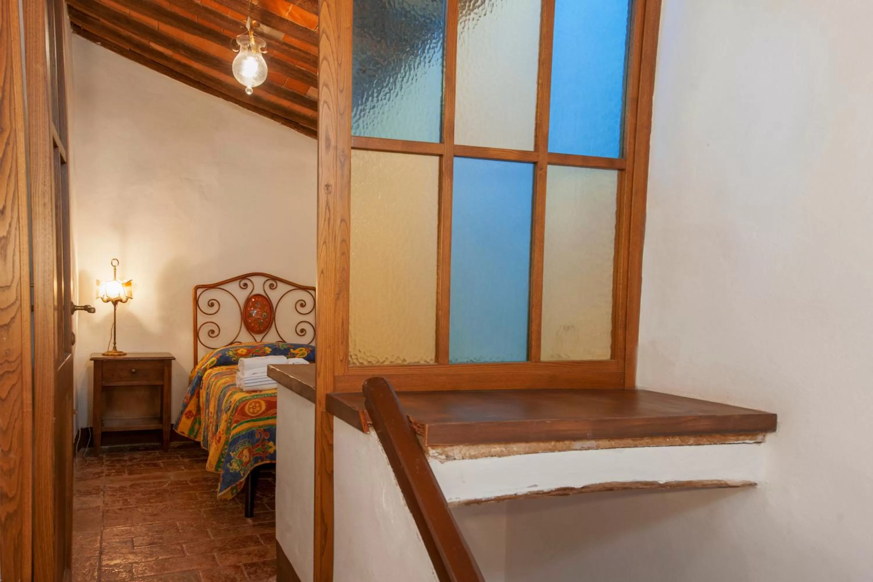 Bedroom, Bed in Certosa di Pontignano Residenza d'Epoca - Place of Charme