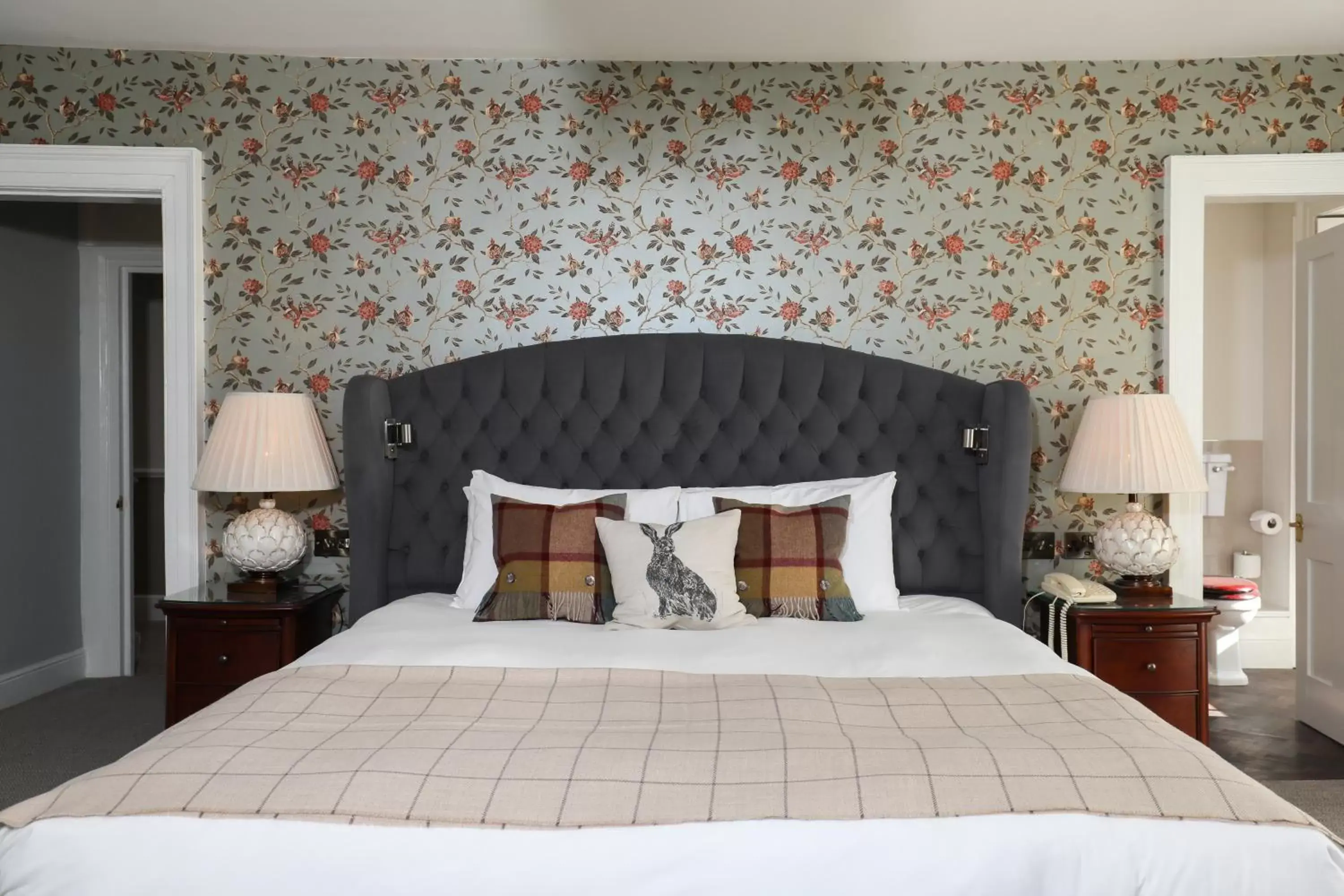 Bed in Stratton House Hotel & Spa