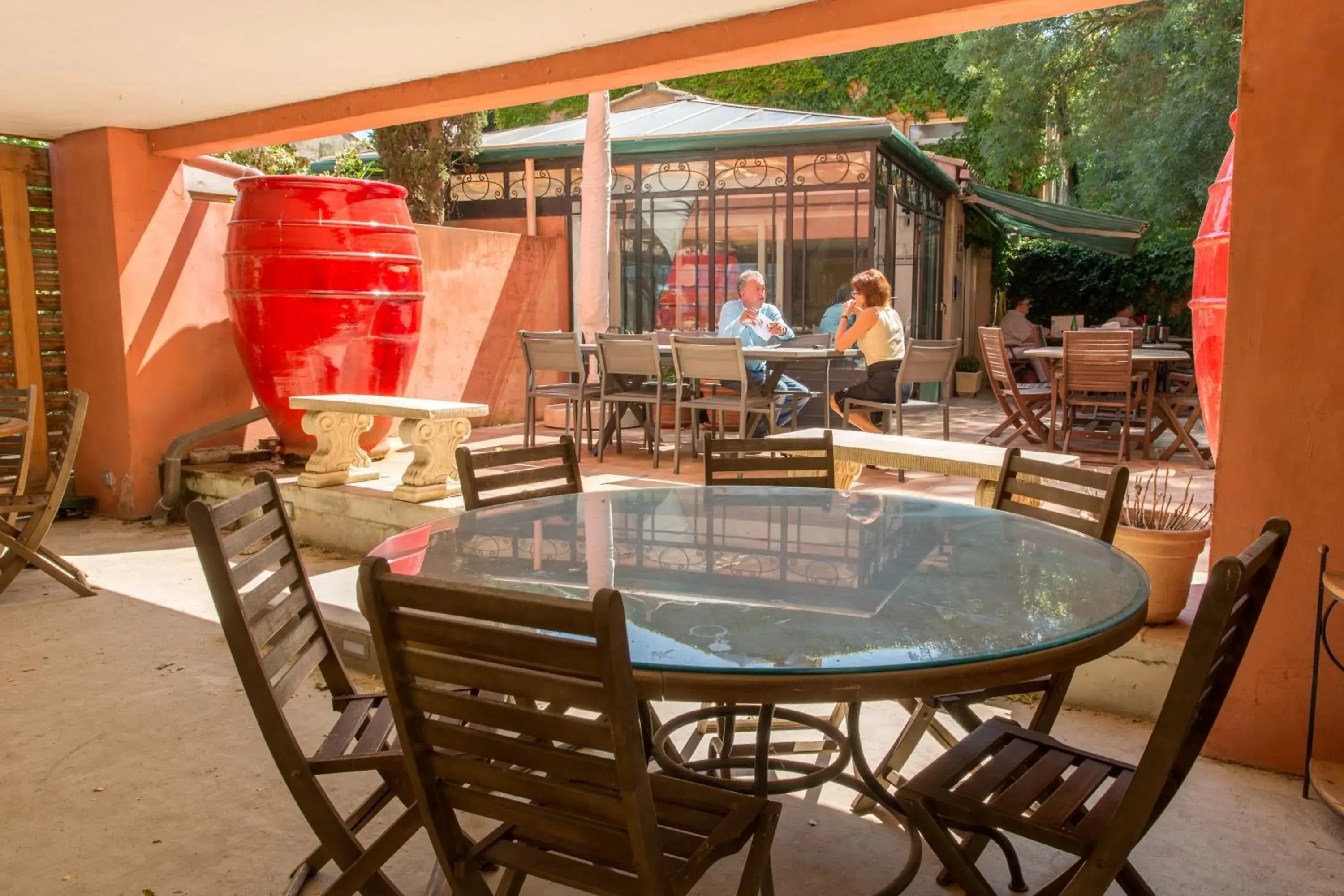 Balcony/Terrace, Restaurant/Places to Eat in Hôtel du Canal