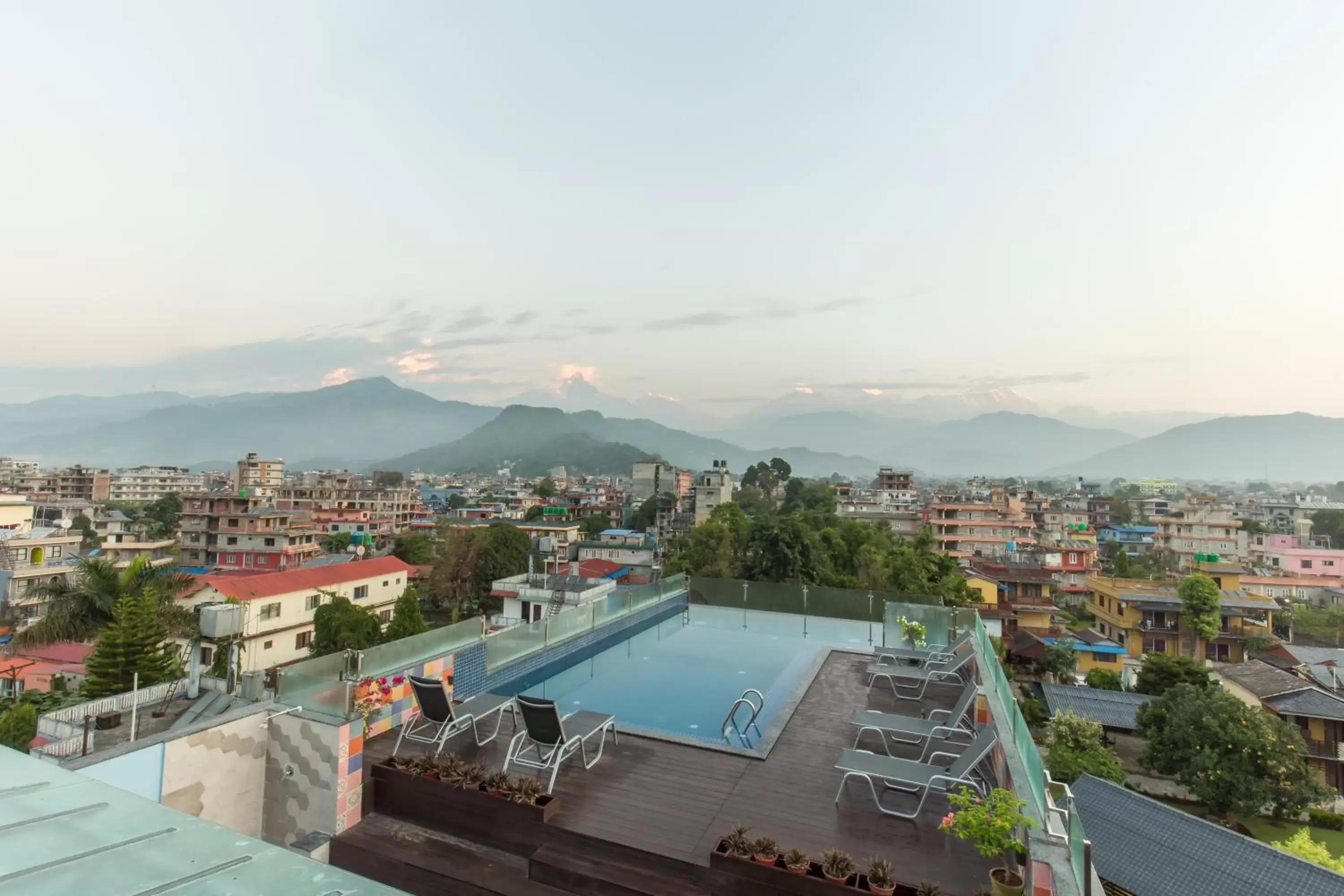 Balcony/Terrace, Pool View in Dahlia Boutique Hotel