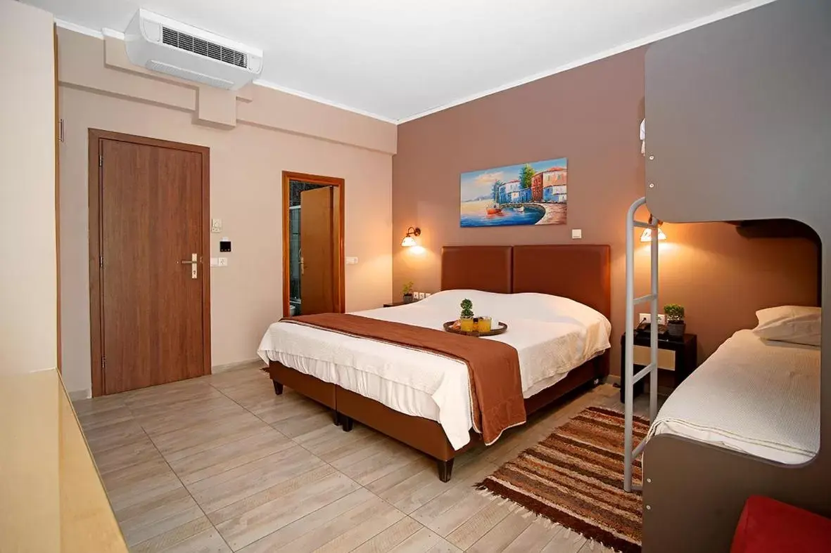 Bed in Kyparissia Beach Hotel