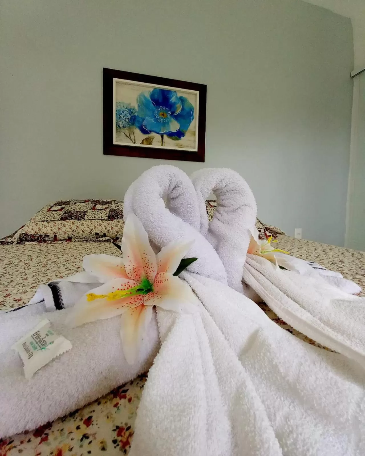 Bed in Pousada Recanto Das Emerências