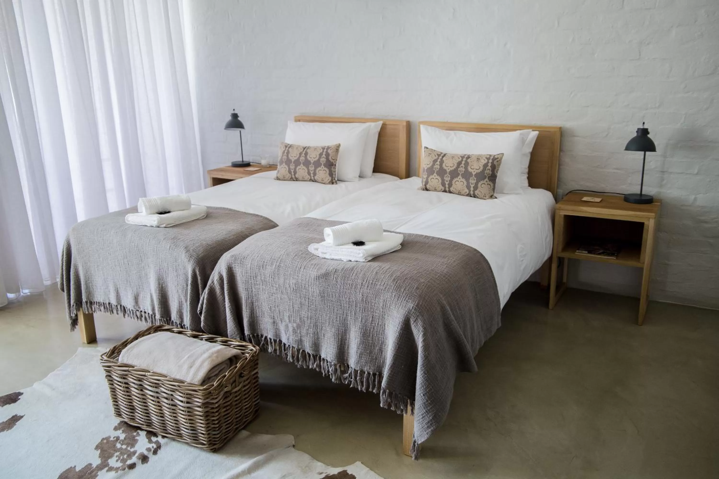 Bed in Raw Karoo Guest House